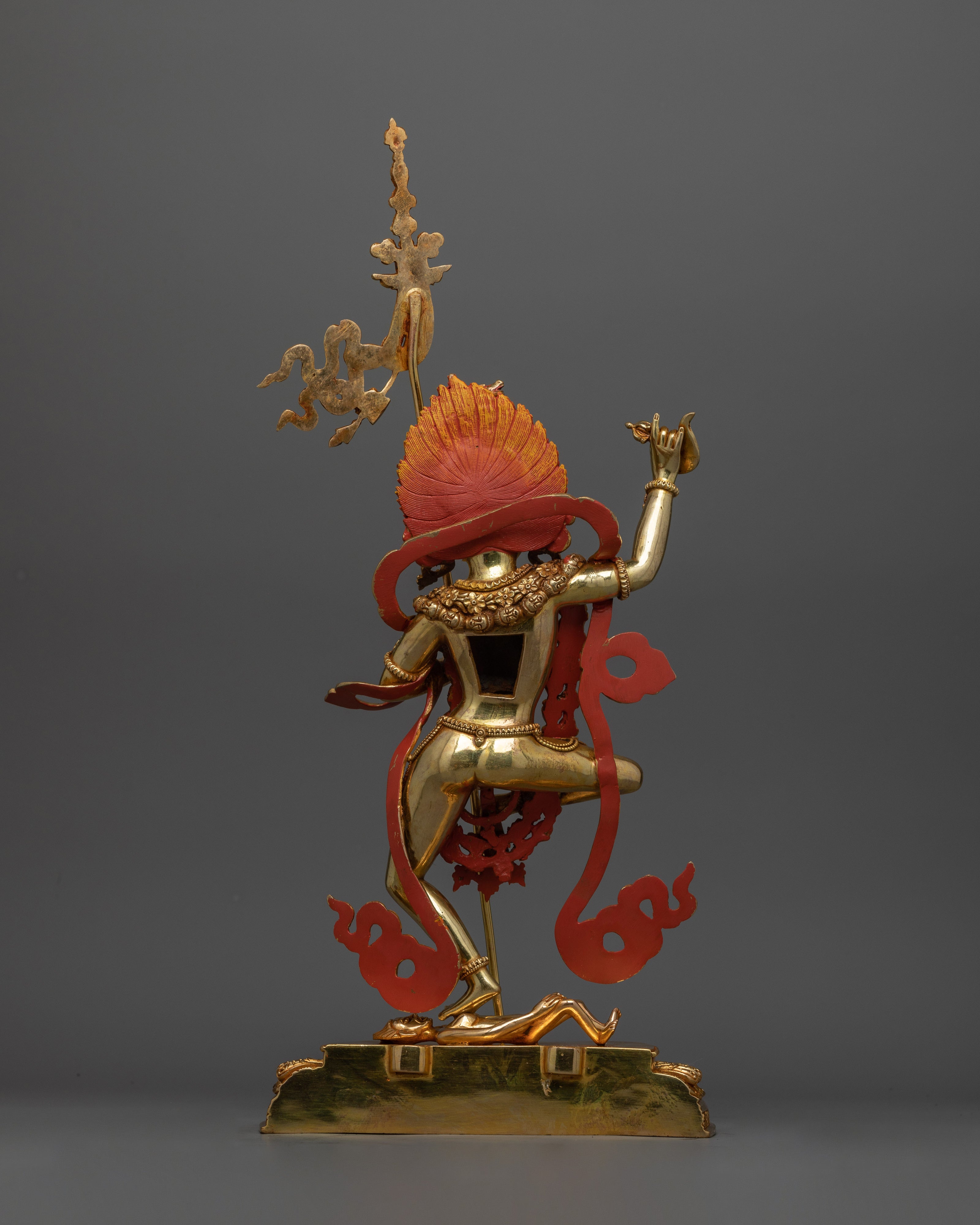 Magnificent Dakini Dorje Phagmo Statue | 17.3” Handcrafted 24K Gold Gilded Art Piece