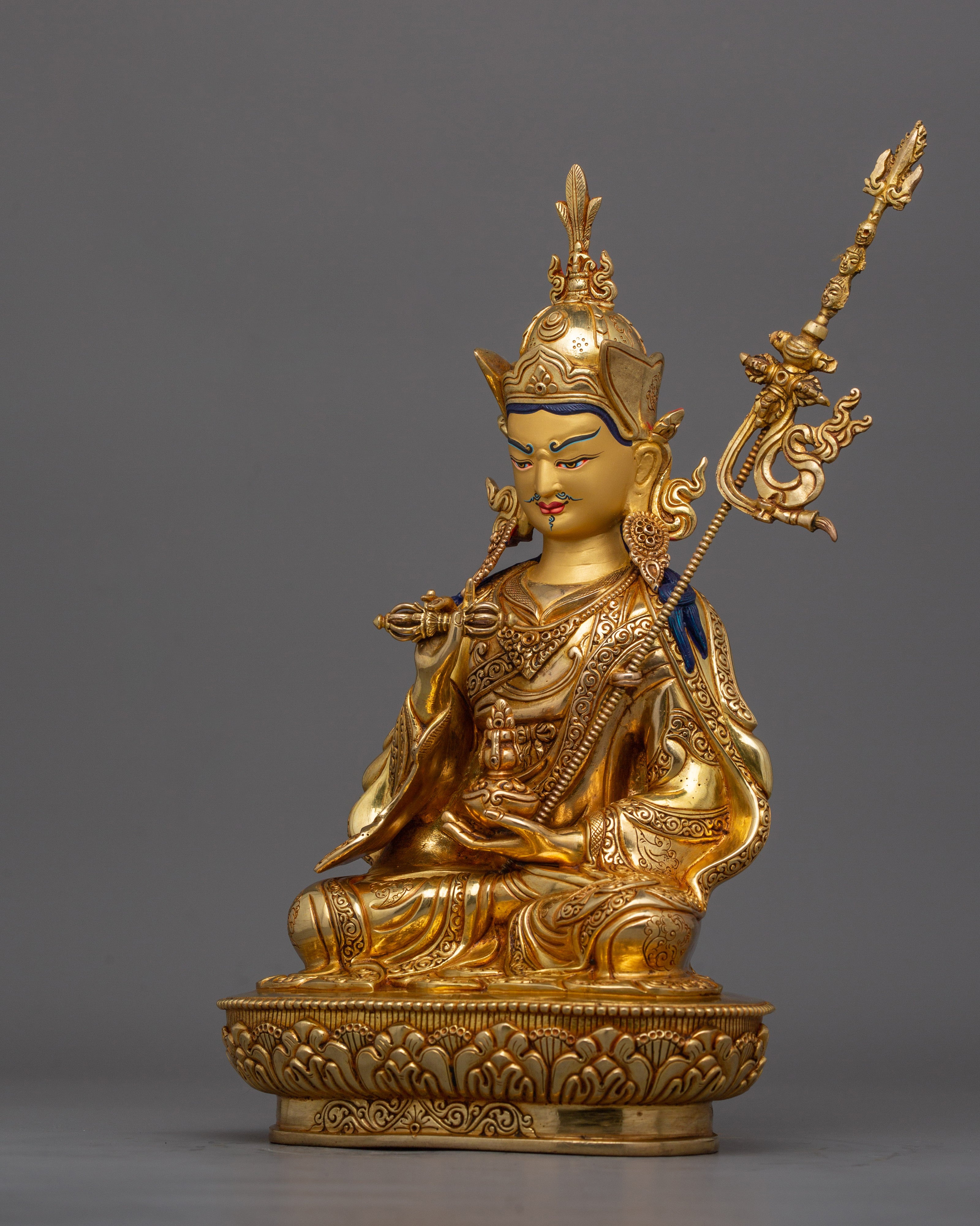 Wrathful Deity Guru Tsokye Dorje Statue | Tibetan Buddhist Tantric Master Altar Decor