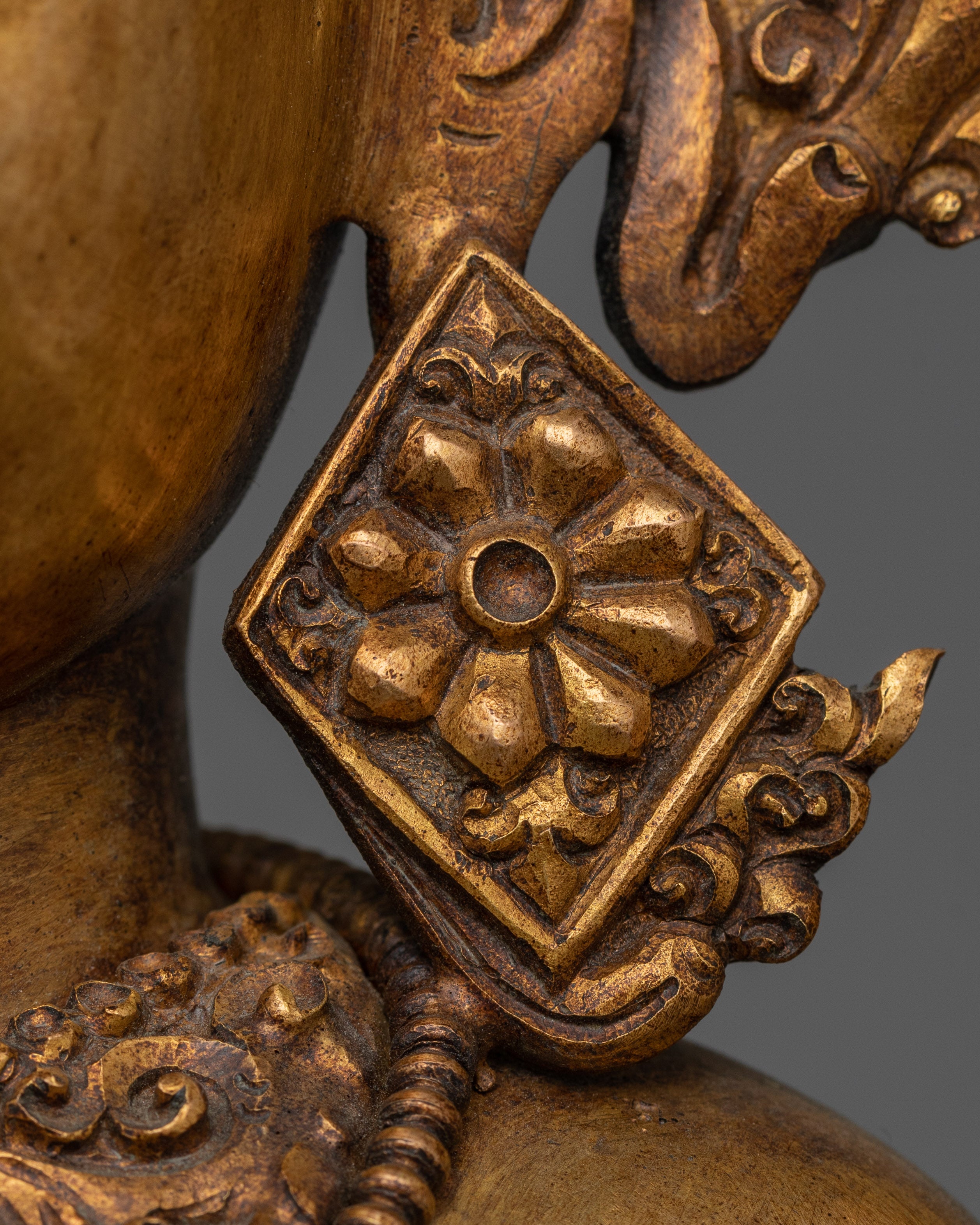 Handcrafted Lord Indra Sculpture with Repoussé work | The King of Gods