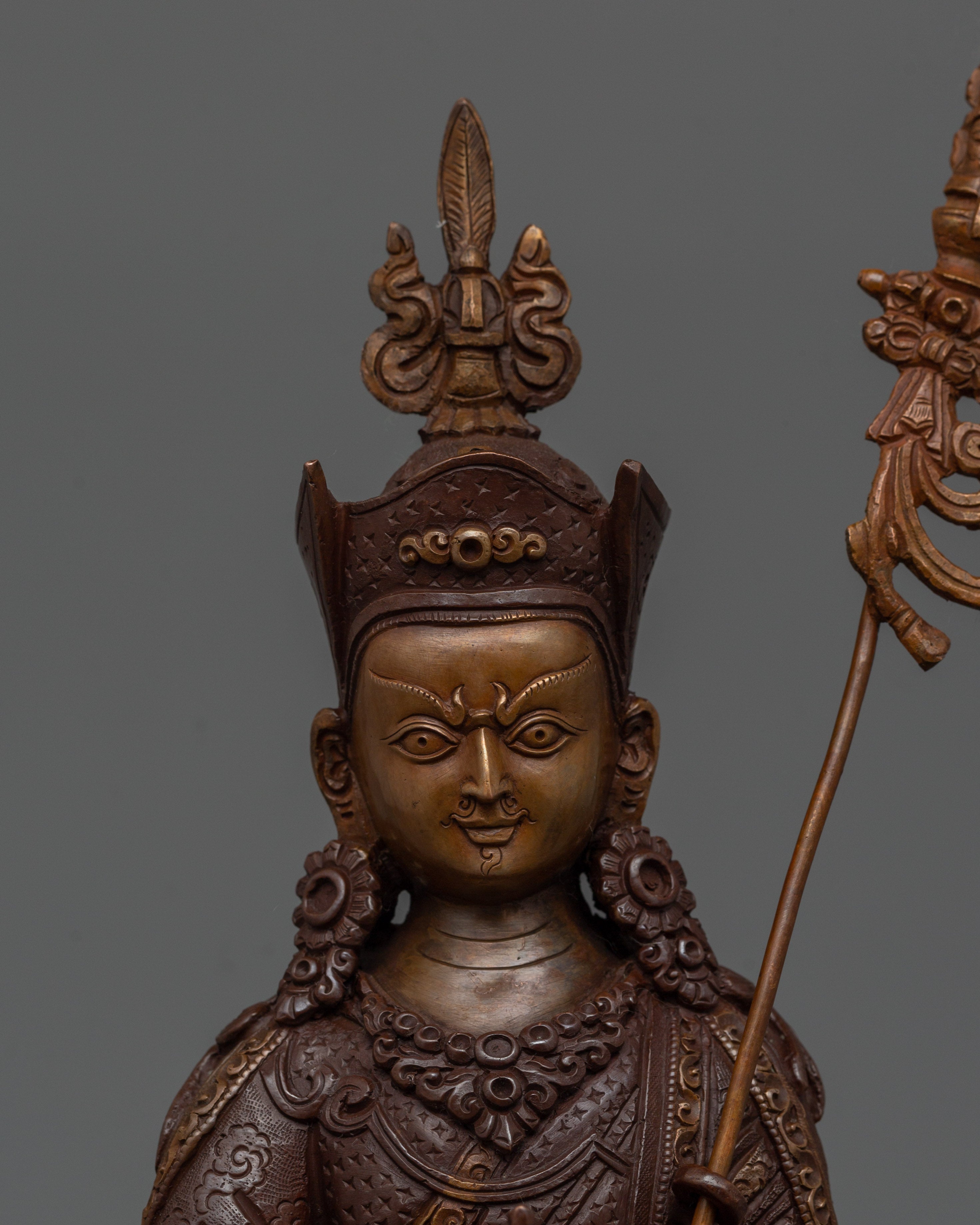 Padmasambhava The Second Buddha Statue | Oxidized Copper Buddhist Guru