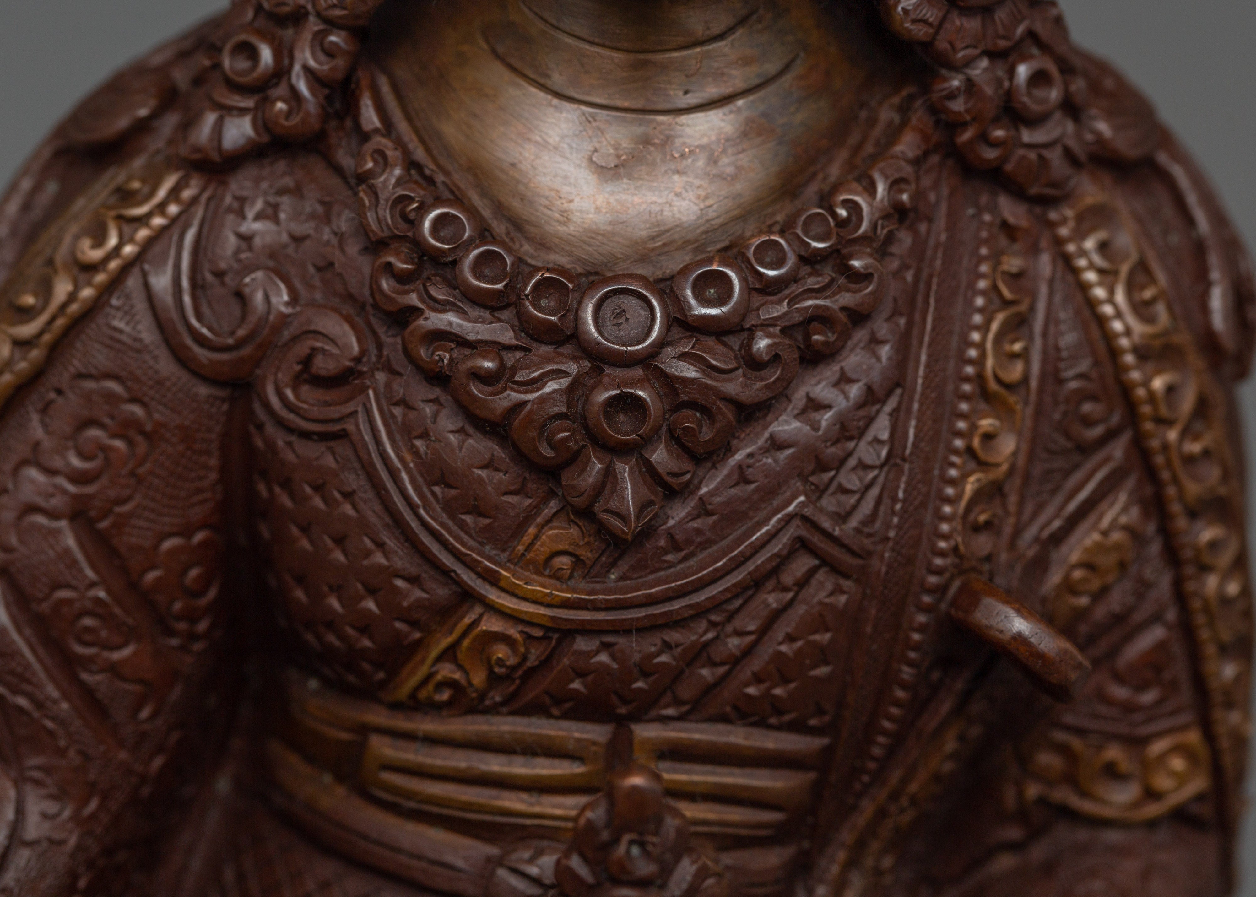 Padmasambhava The Second Buddha Statue | Oxidized Copper Buddhist Guru