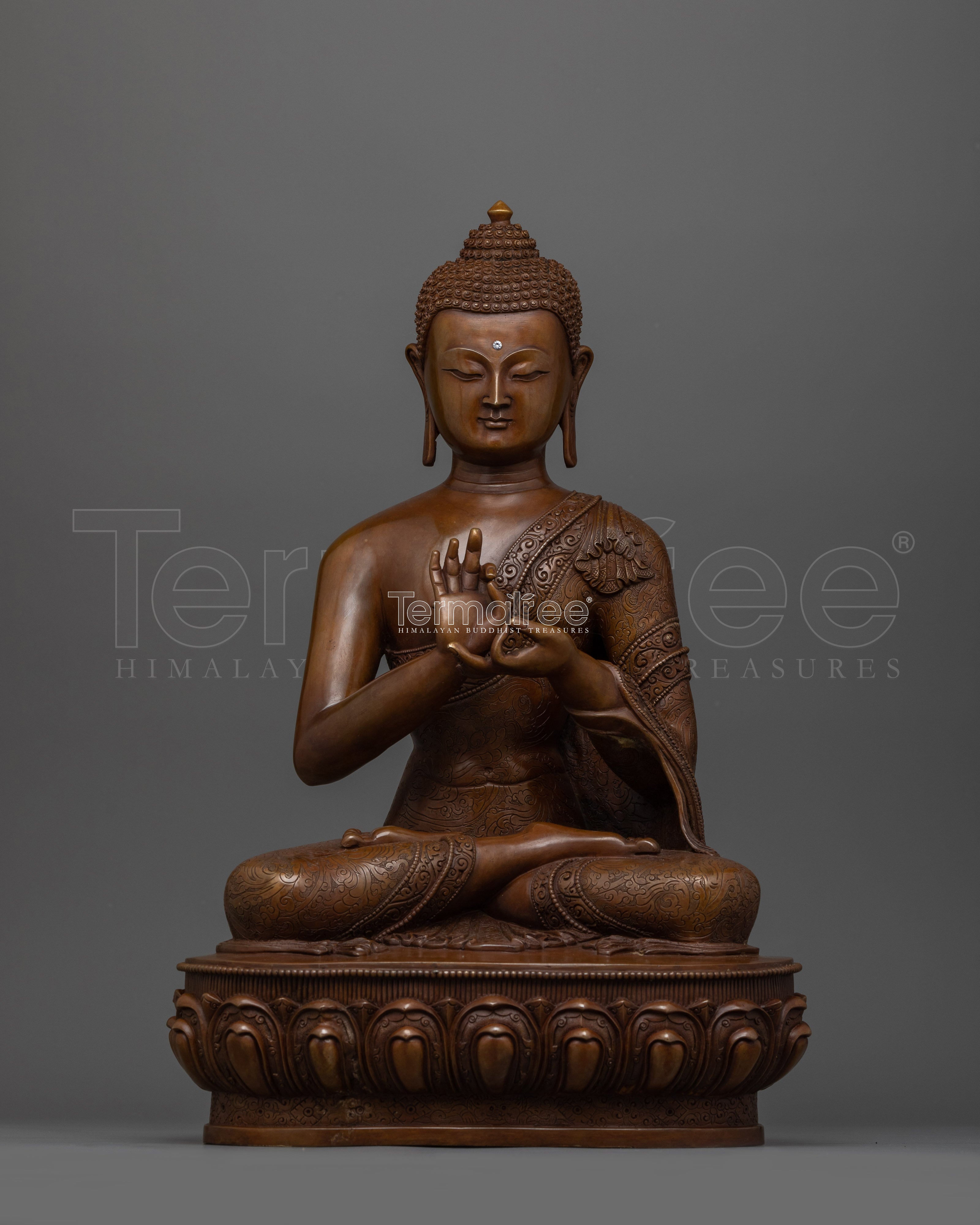 One of The Dhyani Buddha Vairocana Figurine | The Buddha of Universal Wisdom