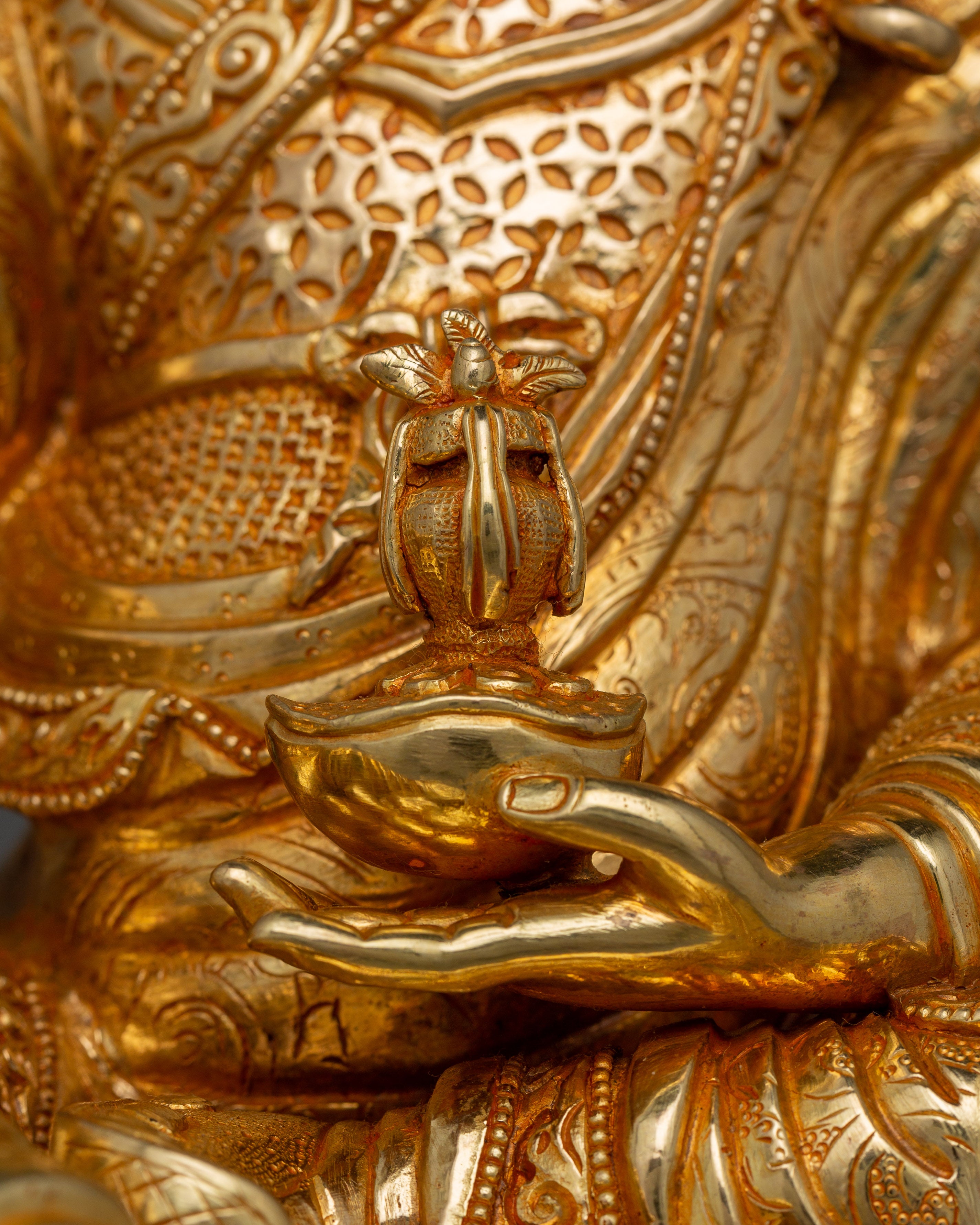 Padmasambhava The Lotus-Born Buddha Statue | Himalayan Guru Rinpoche Sculpture