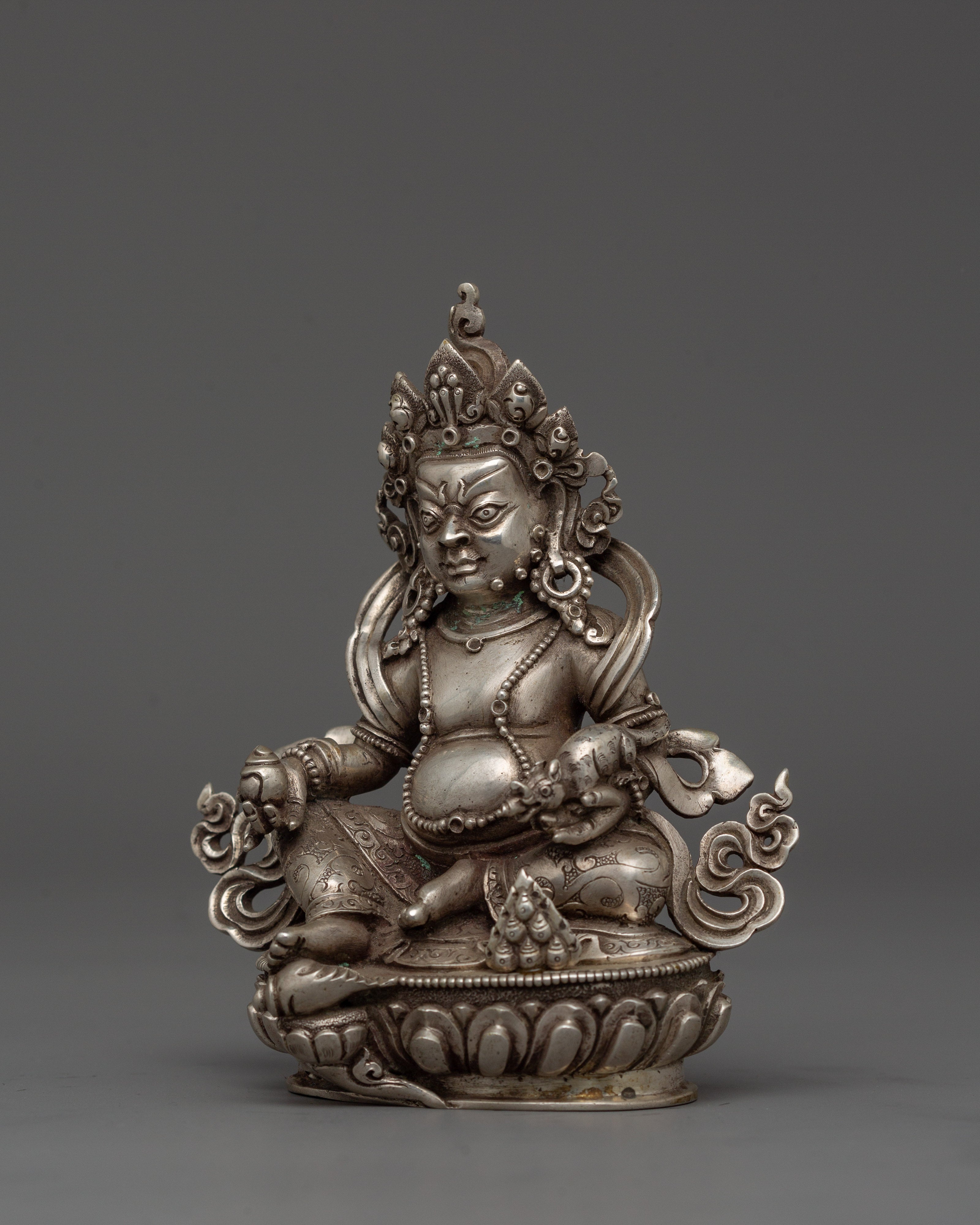 Dzambhala Buddhist Wealth Deity Altar Statue | A Symbol of Infinite Blessings