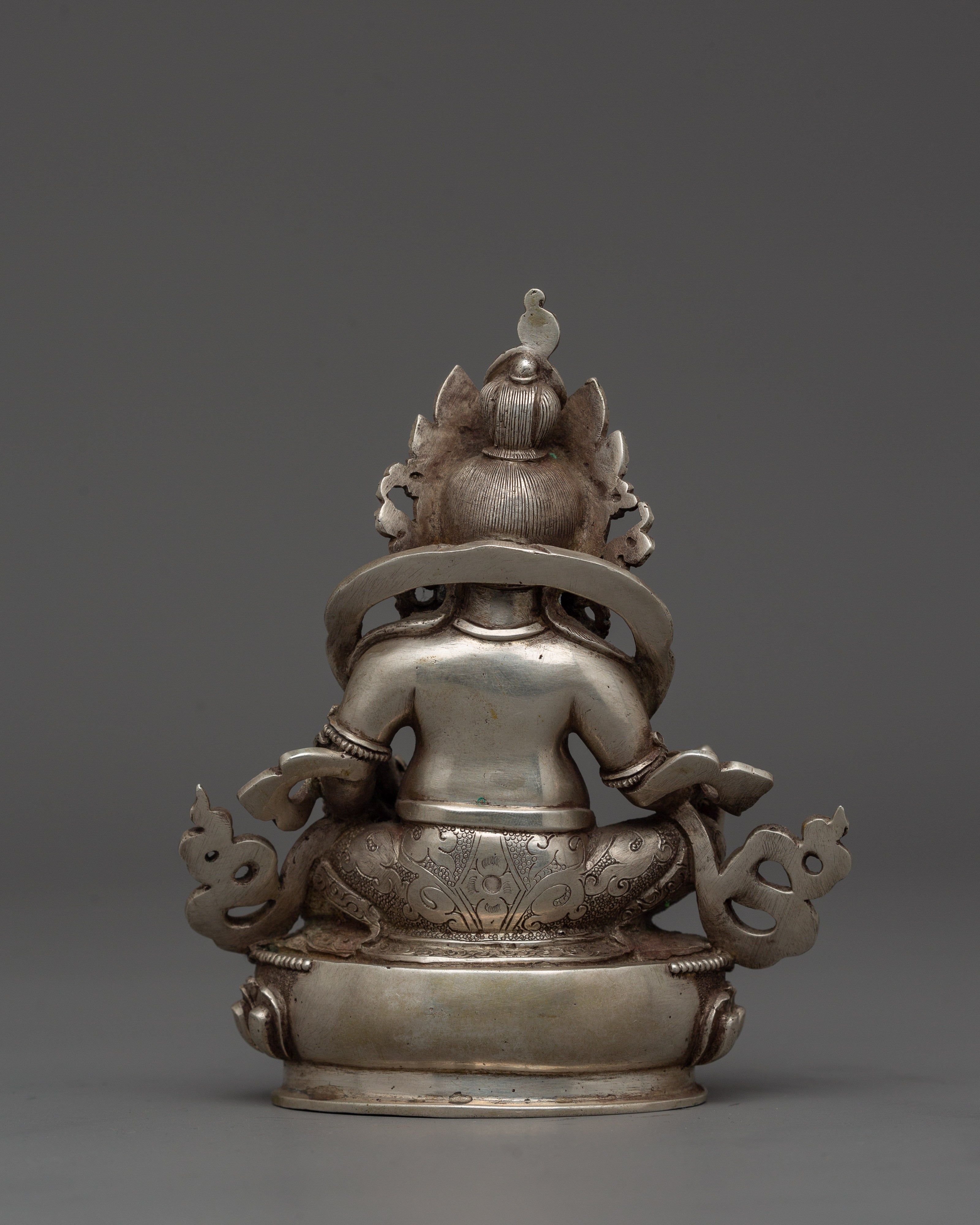 Dzambhala Buddhist Wealth Deity Altar Statue |  A Symbol of Infinite Blessings