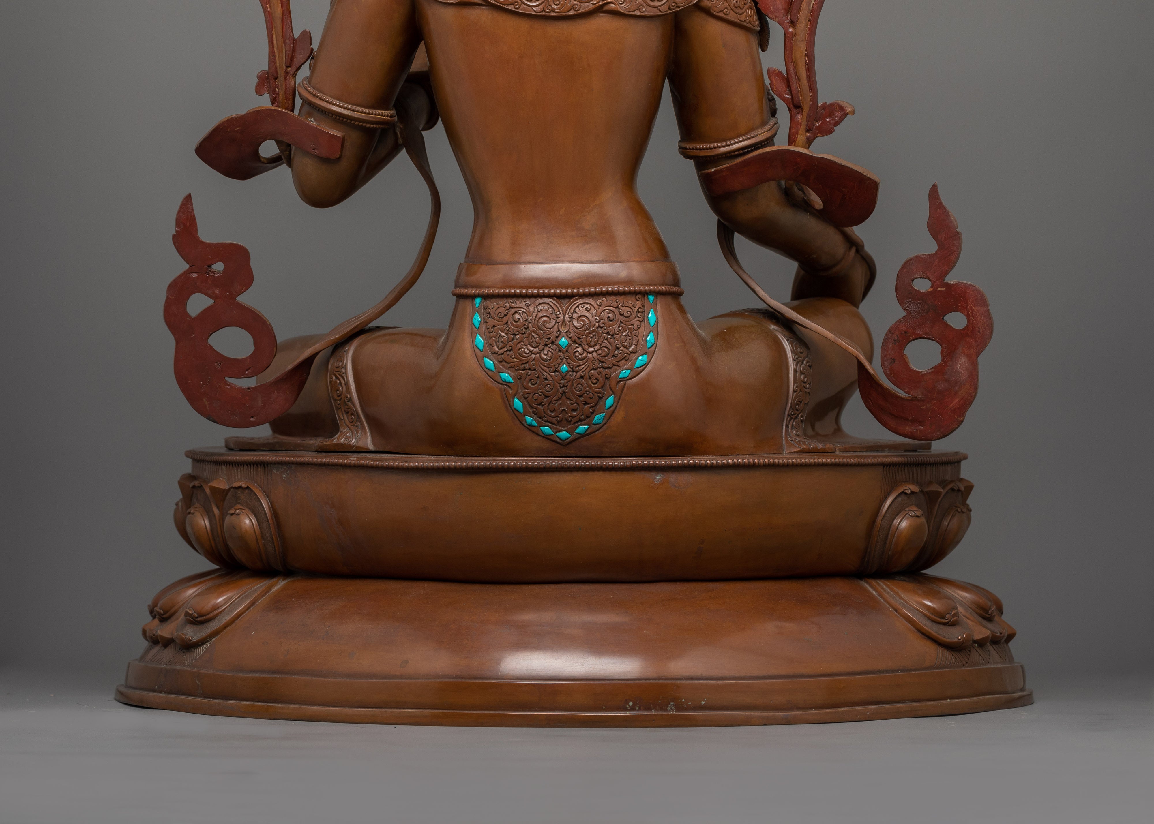 Green Tara Saviouress Deity Sculpture | Female Buddha of Compassion and Protection