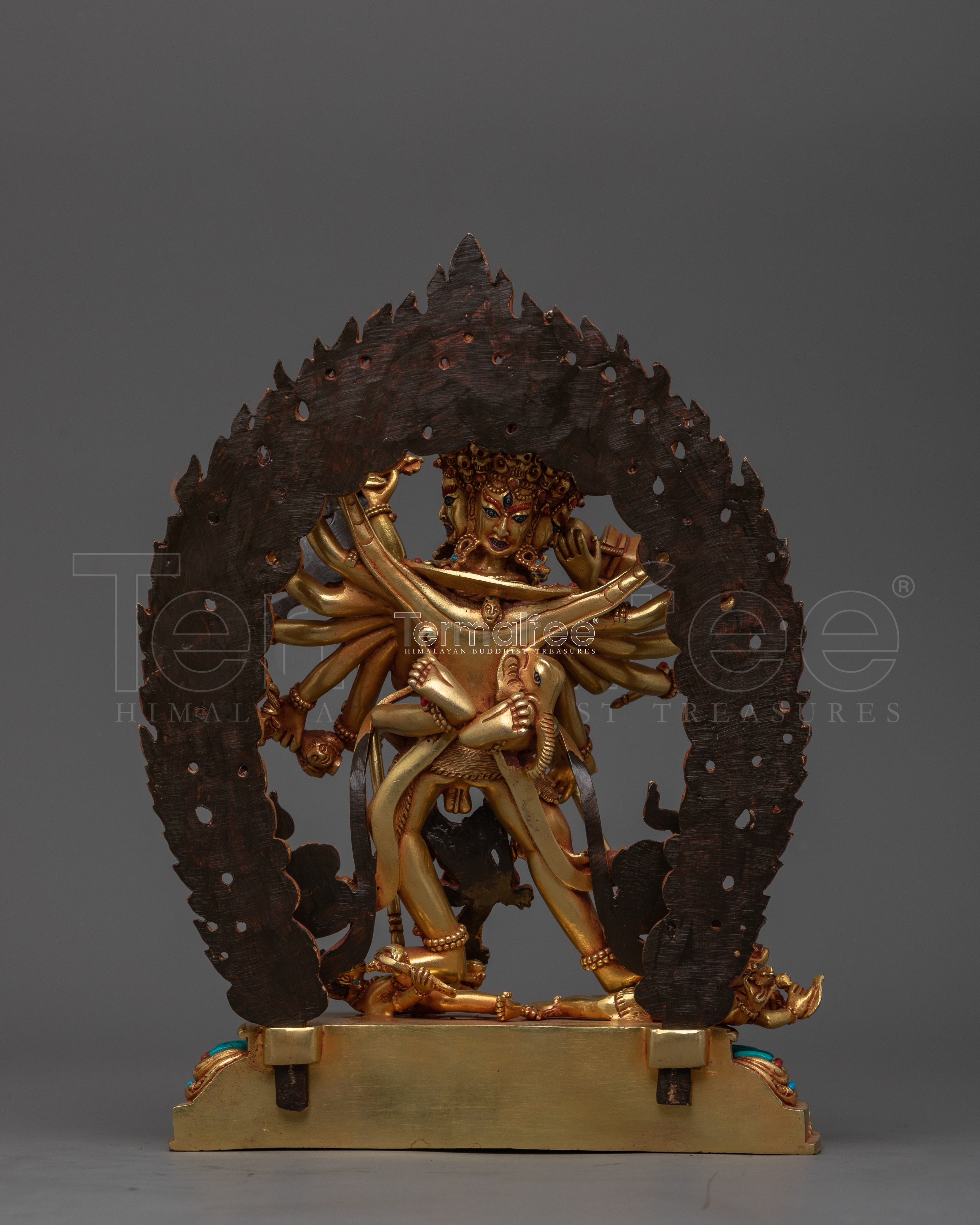 Chakrasamvara Tantric Meditational Yidam Statue | Vajrayana Rituals Wrathful Deity