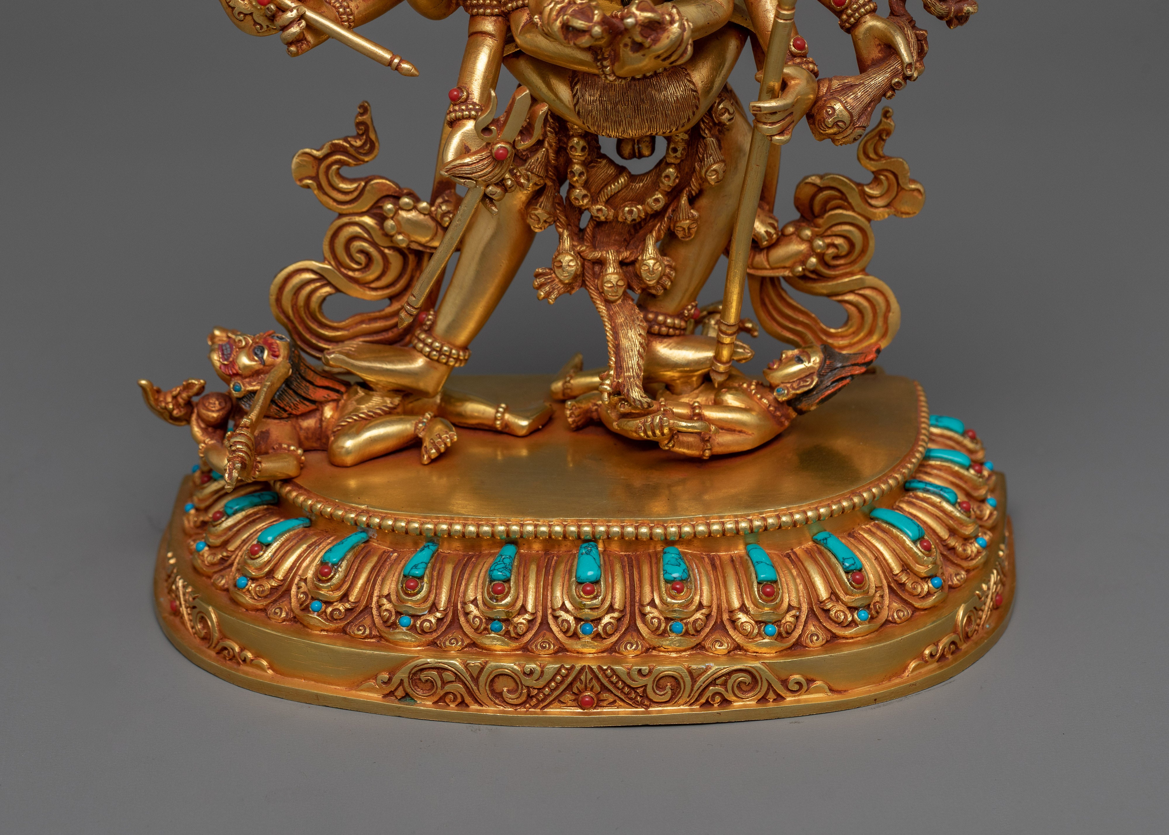 Chakrasamvara Tantric Meditational Yidam Statue | Vajrayana Rituals Wrathful Deity