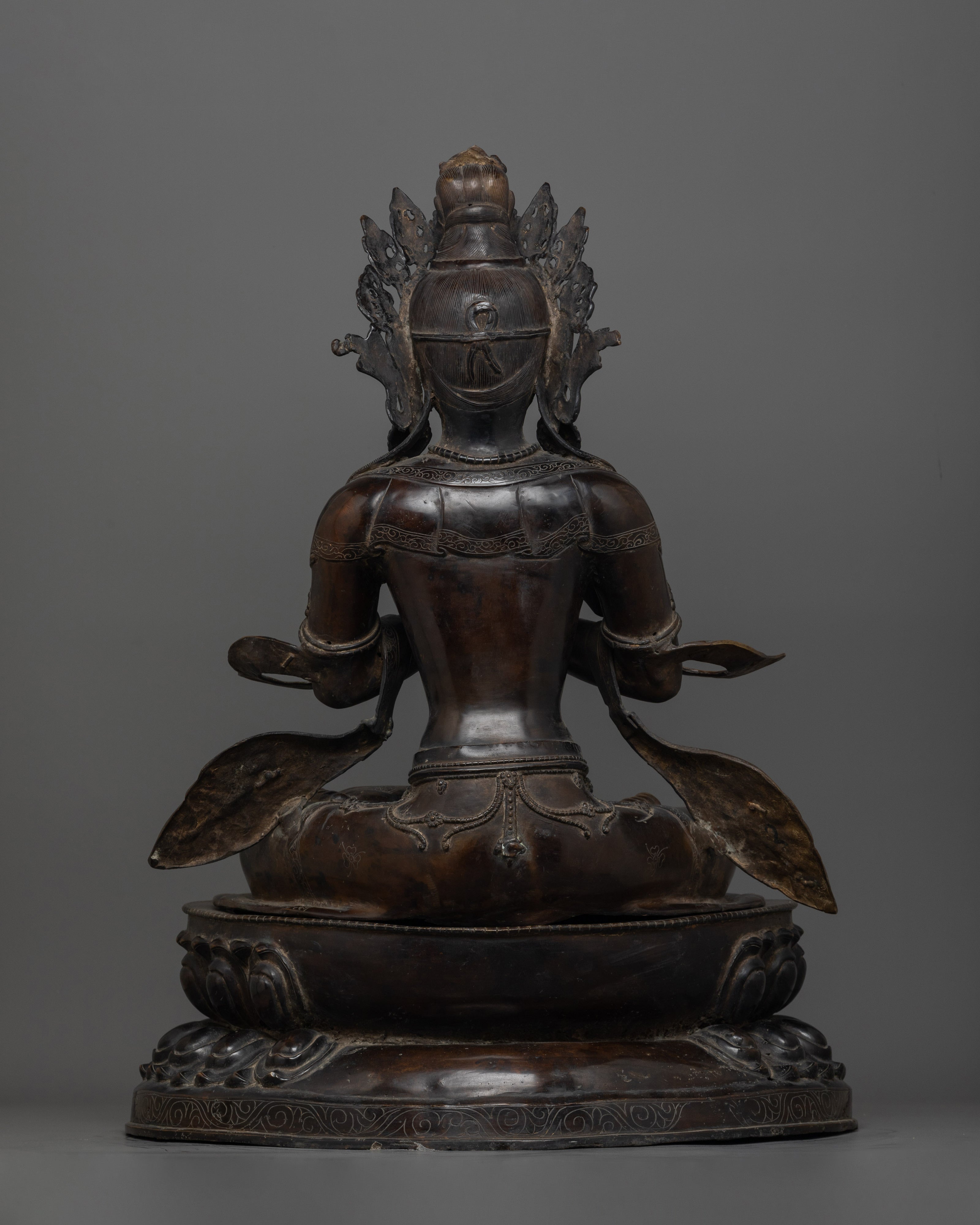 60 Years old Antique Buddhist Deity Vajradhara Statue | Wisdom and Purity Art
