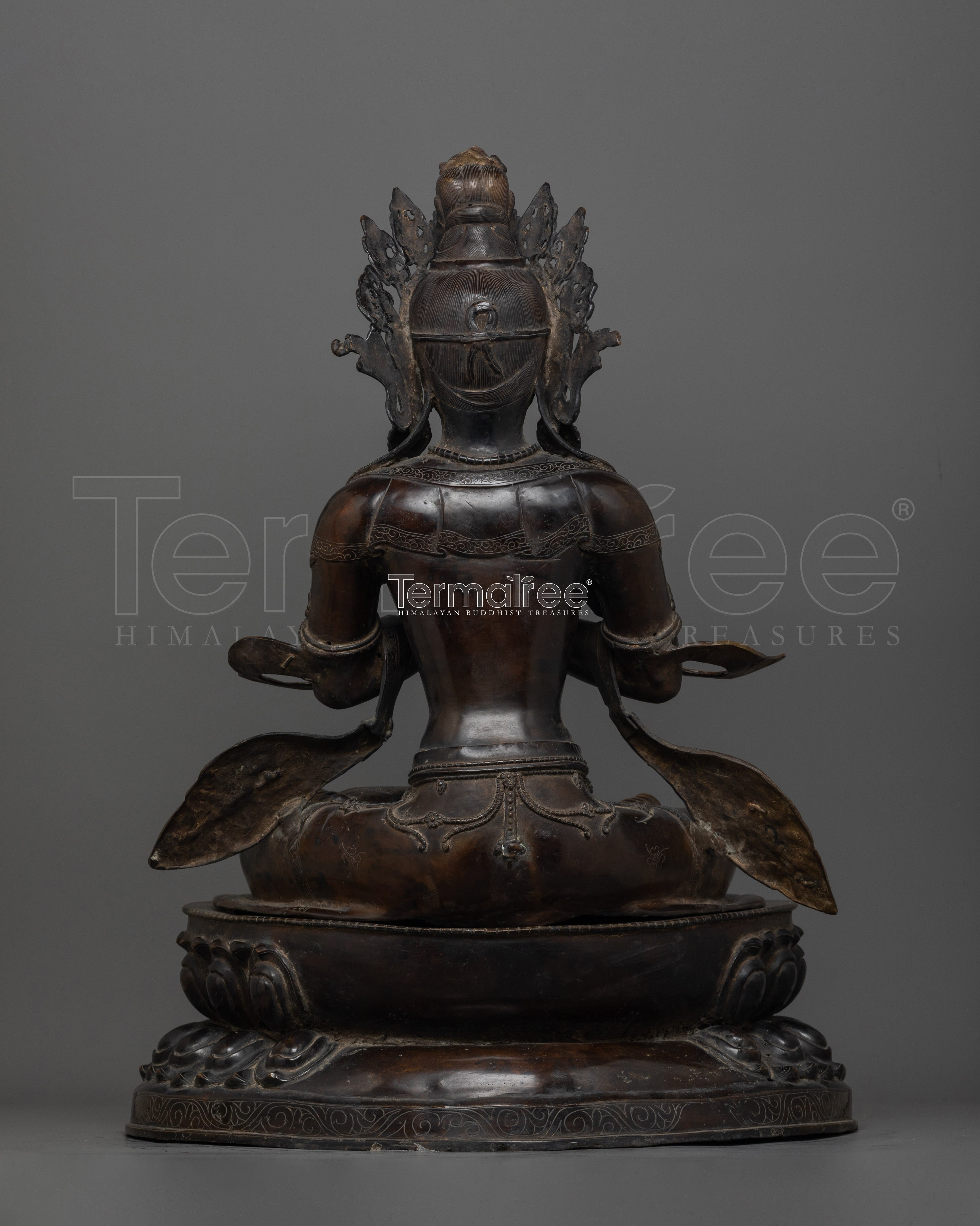 60 Years old Antique Buddhist Deity Vajradhara Statue | Wisdom and Purity Art