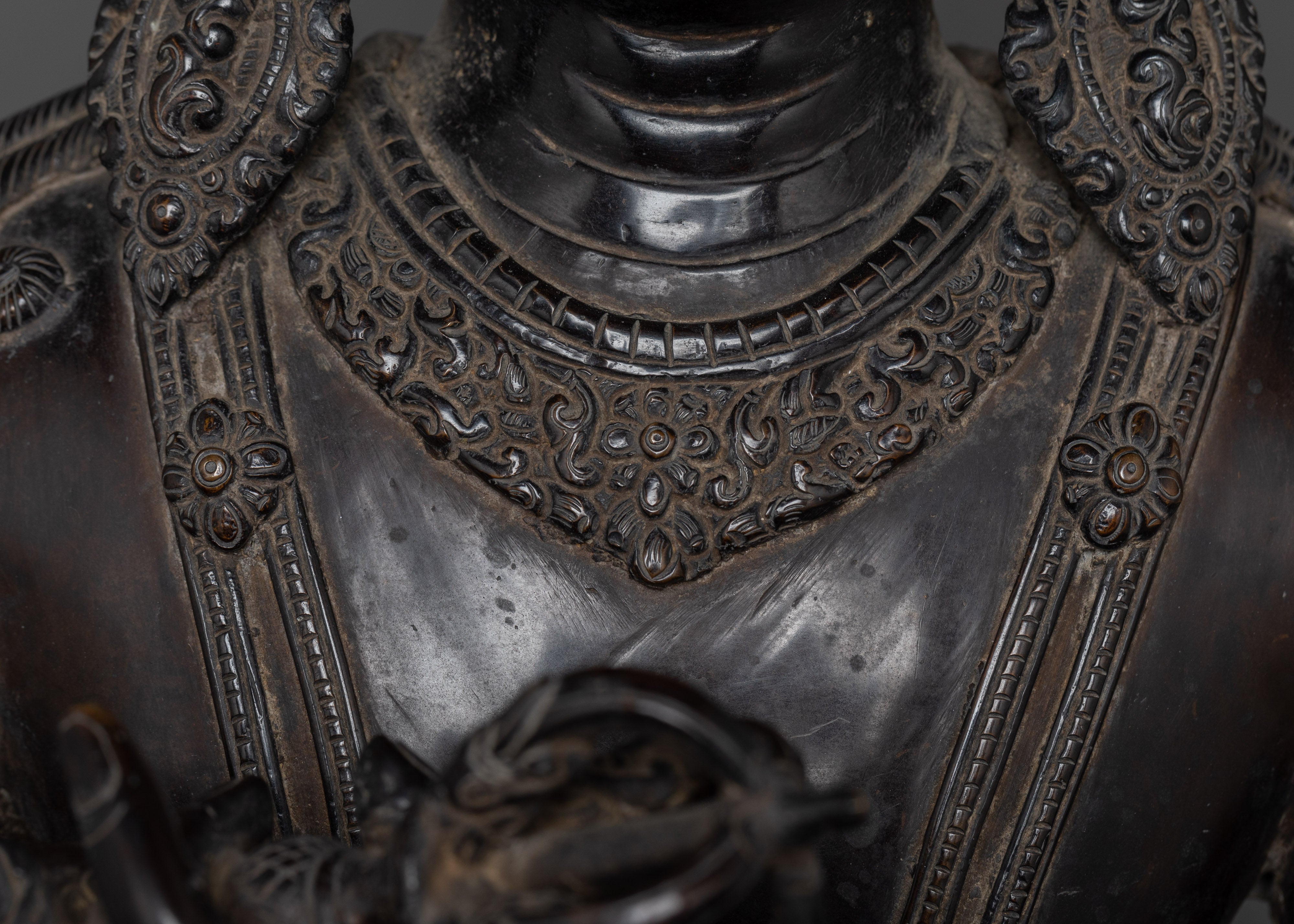 60 Years old Antique Buddhist Deity Vajradhara Statue | Wisdom and Purity Art