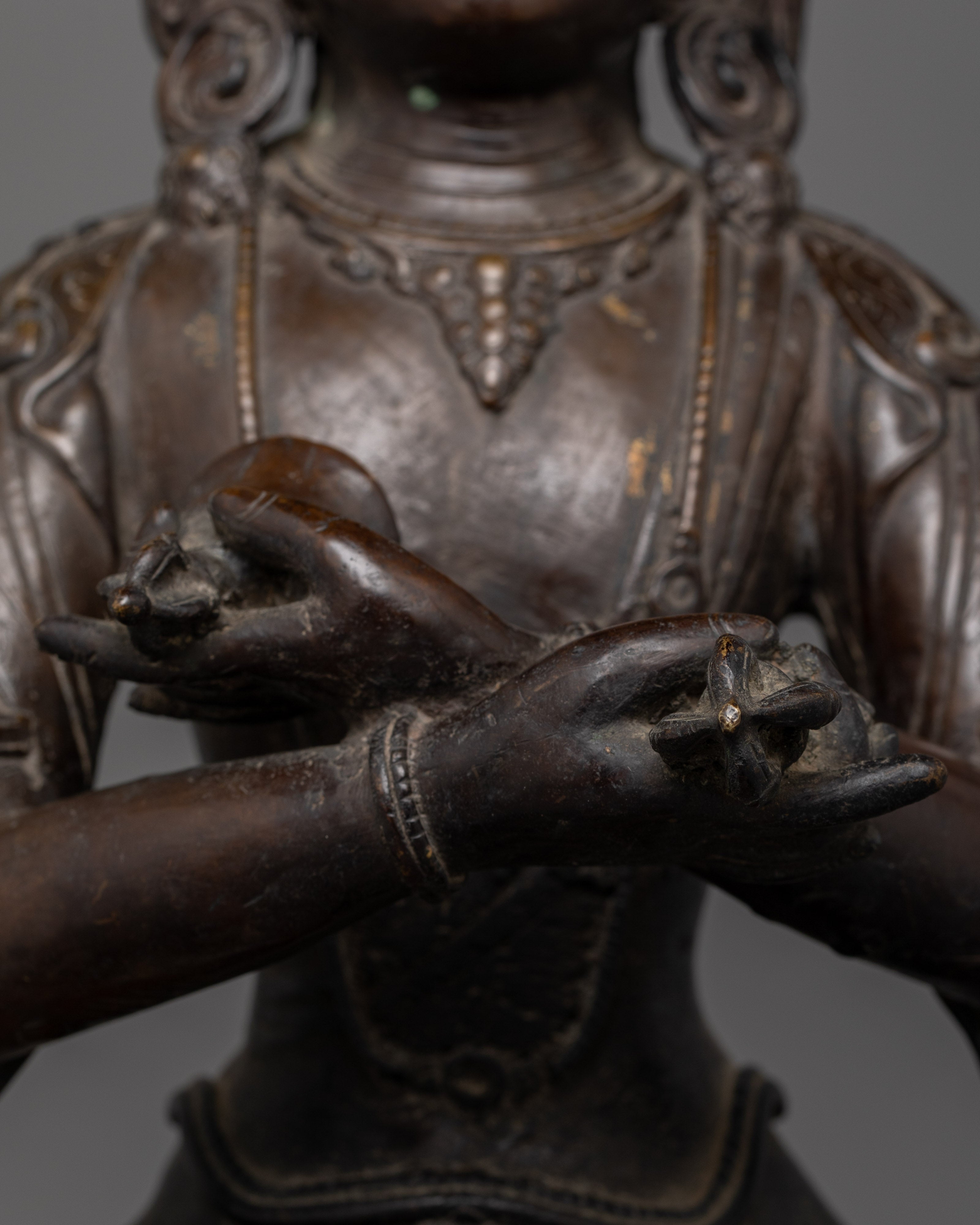 60 Years Old Antique Primordial Buddha Vajradhara Sculpture | Dharma Buddha