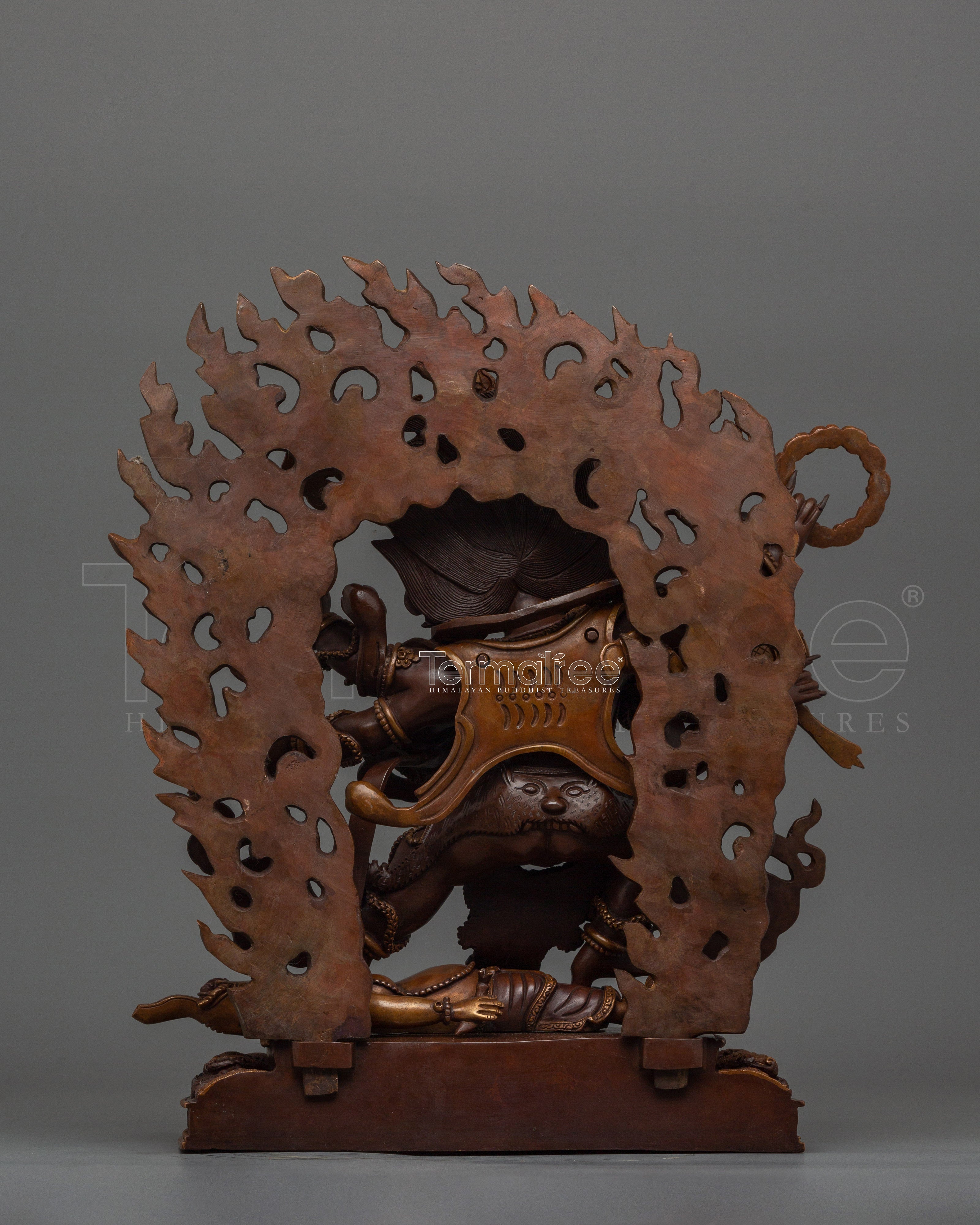 Powerful Six Armed Mahakala Statue | A Symbol of Protection and Power