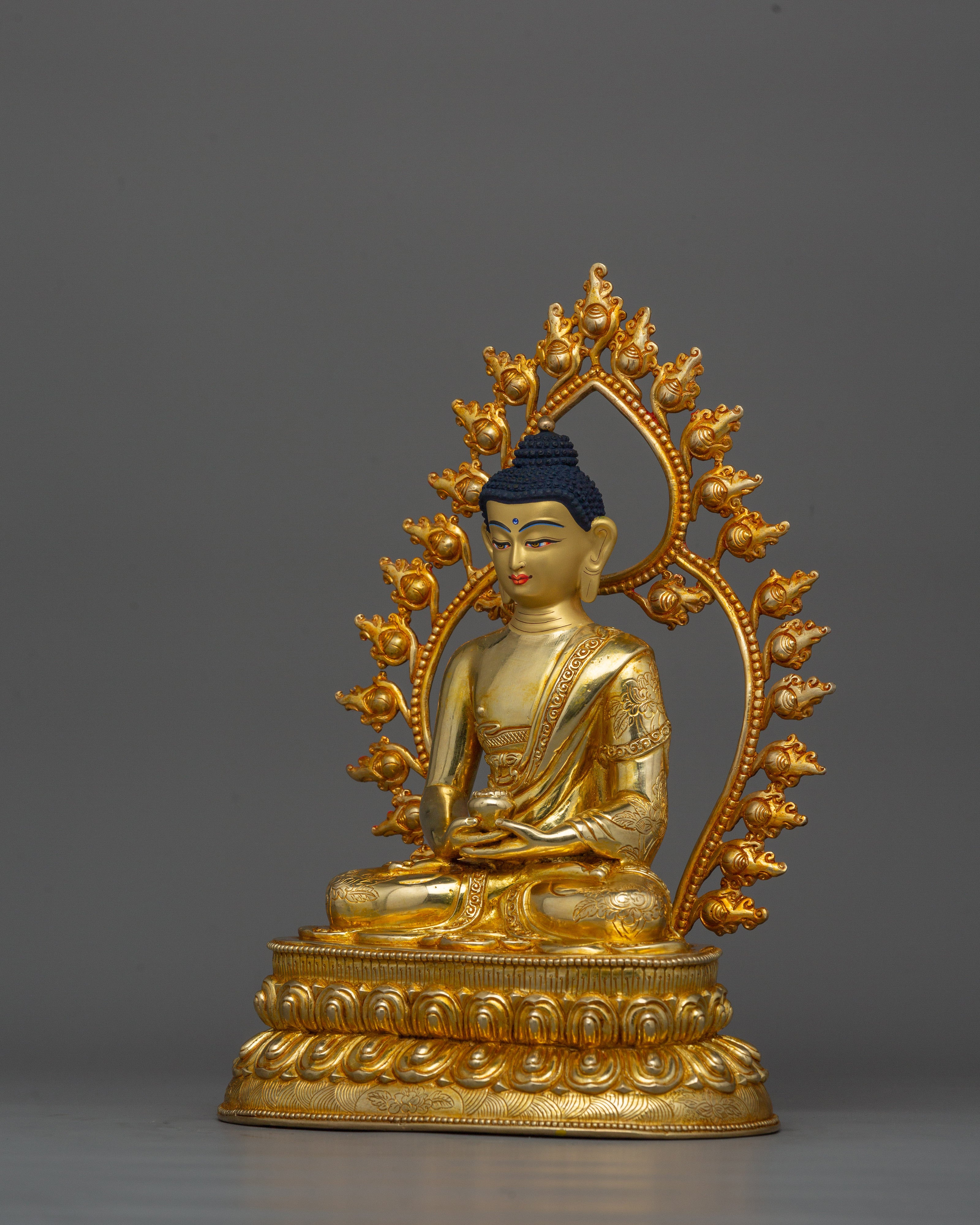 Handmade Tibetan Amitabha Buddha Figurine | Buddha of Pure Land Buddhism