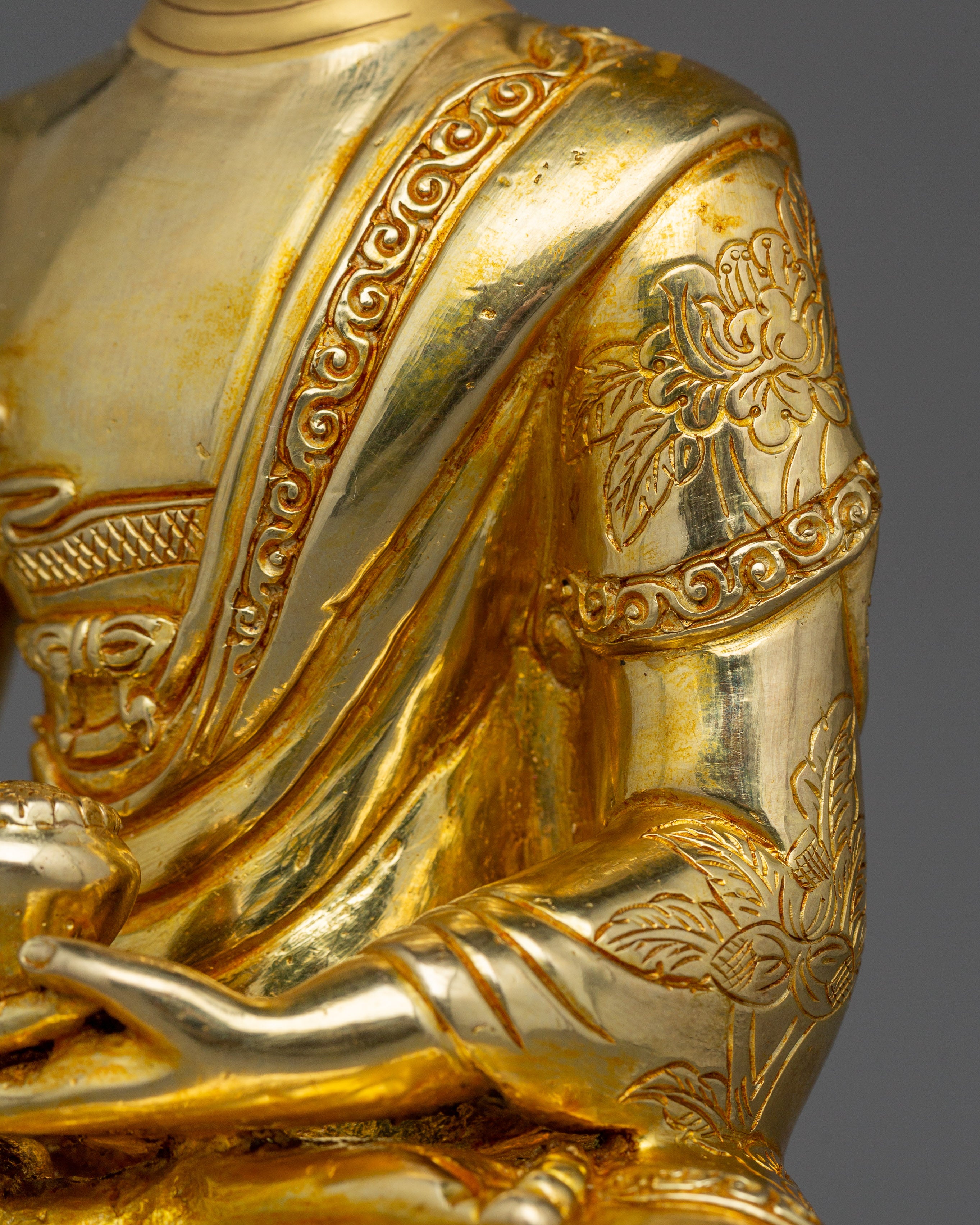 Handmade Tibetan Amitabha Buddha Figurine | Buddha of Pure Land Buddhism