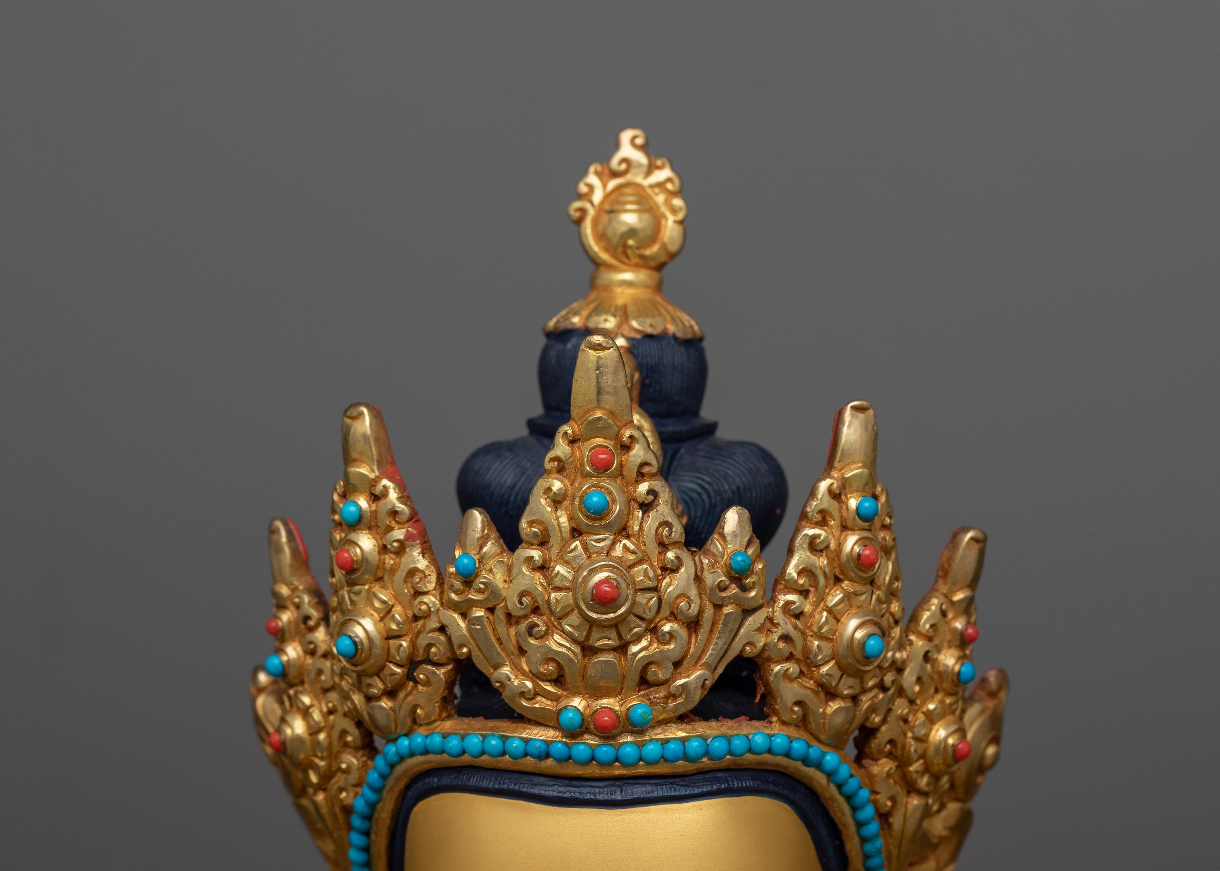 Tibetan four-Armed Buddhist Chenrezig Statue | Bodhisattva Deity of Compassion