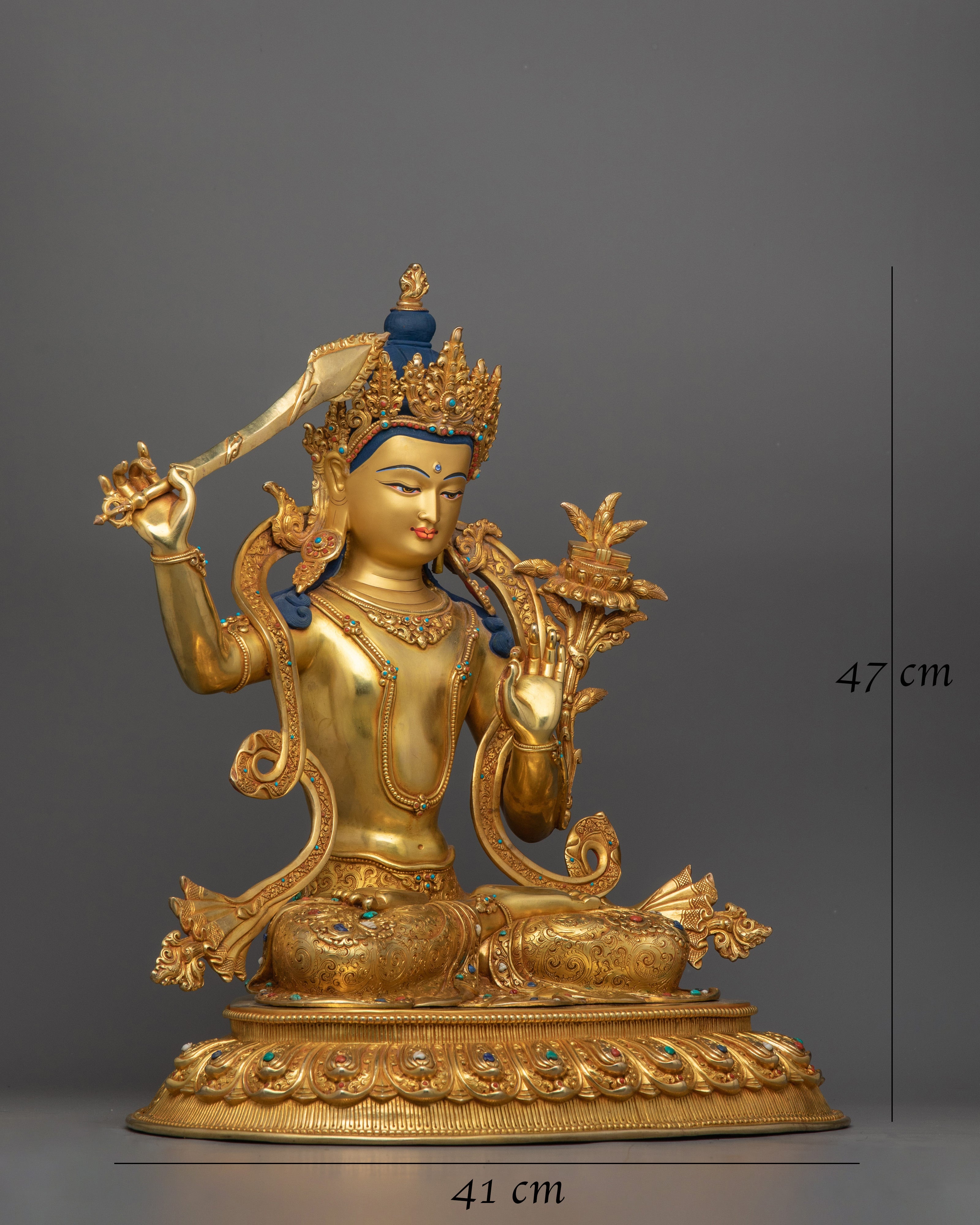 wisdom-god-manjushri-sculpture