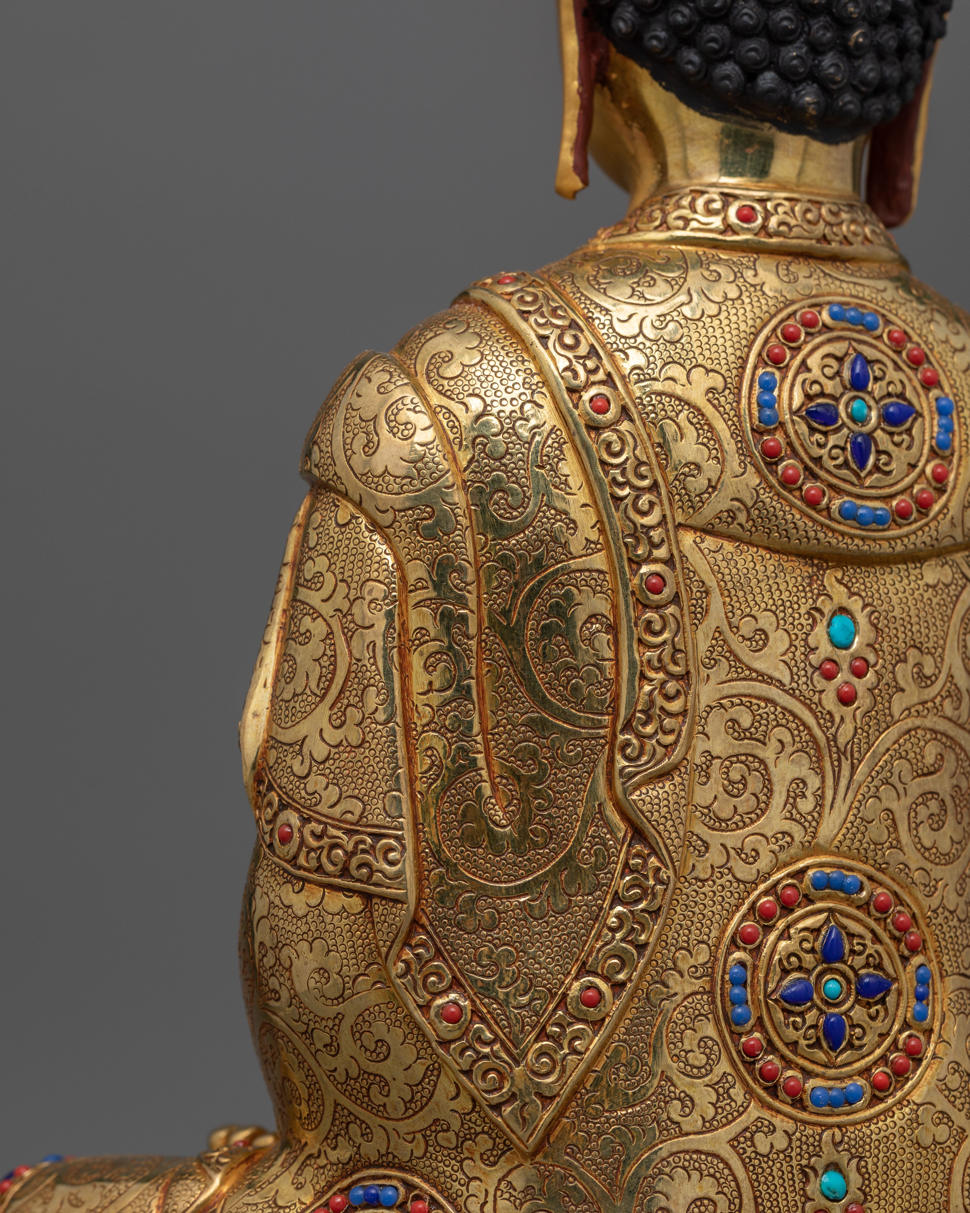 Tibetan Enlightened Shakyamuni Buddha Figurine | Symbol of Peace and Wisdom