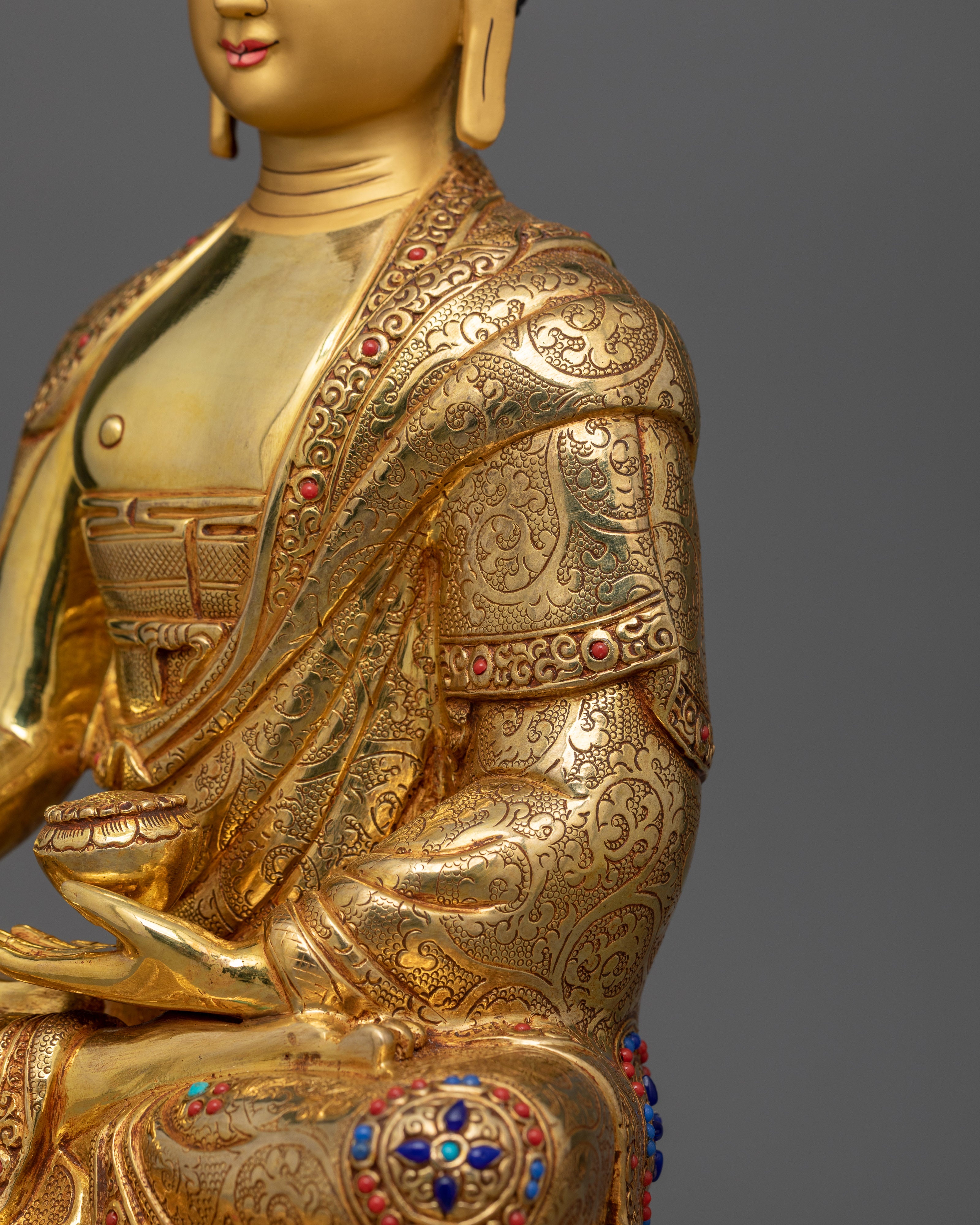 Tibetan Enlightened Shakyamuni Buddha Figurine | Symbol of Peace and Wisdom