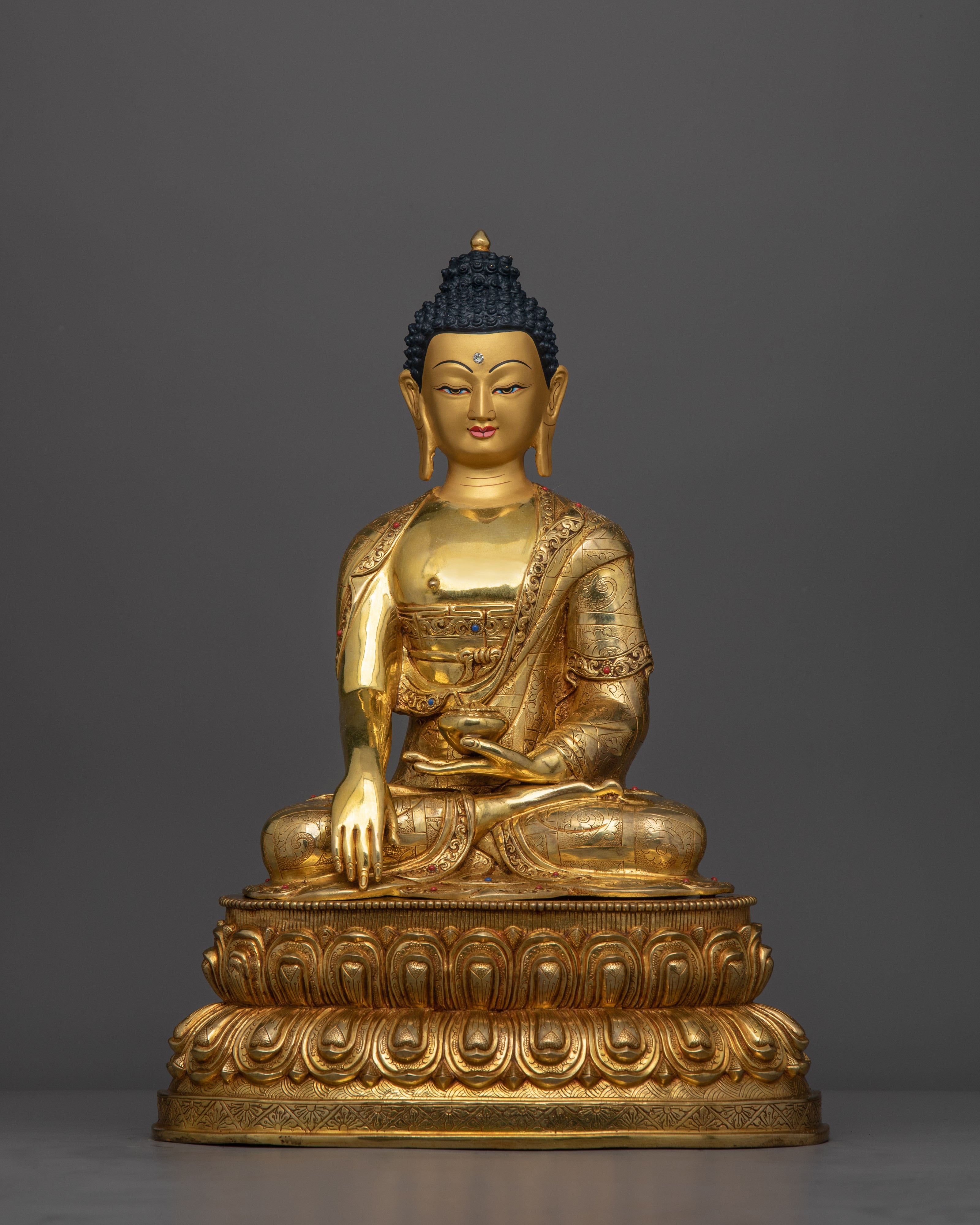 Traditional Set of Three Buddha Sculptures | Set of Three Meditation Buddha