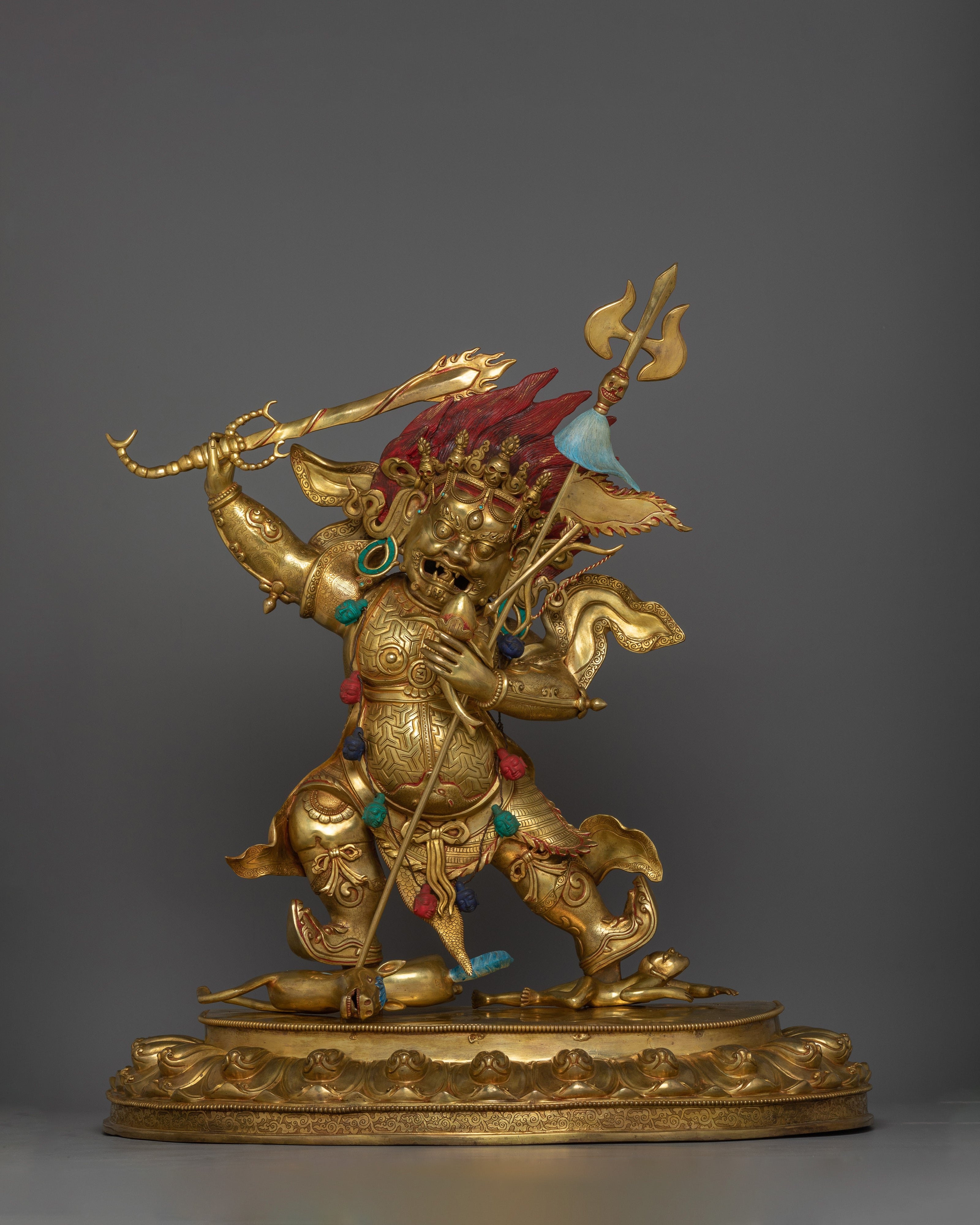 Large Begtse Chen Statue | An Exquisite representation of wrathful Buddhist Protector