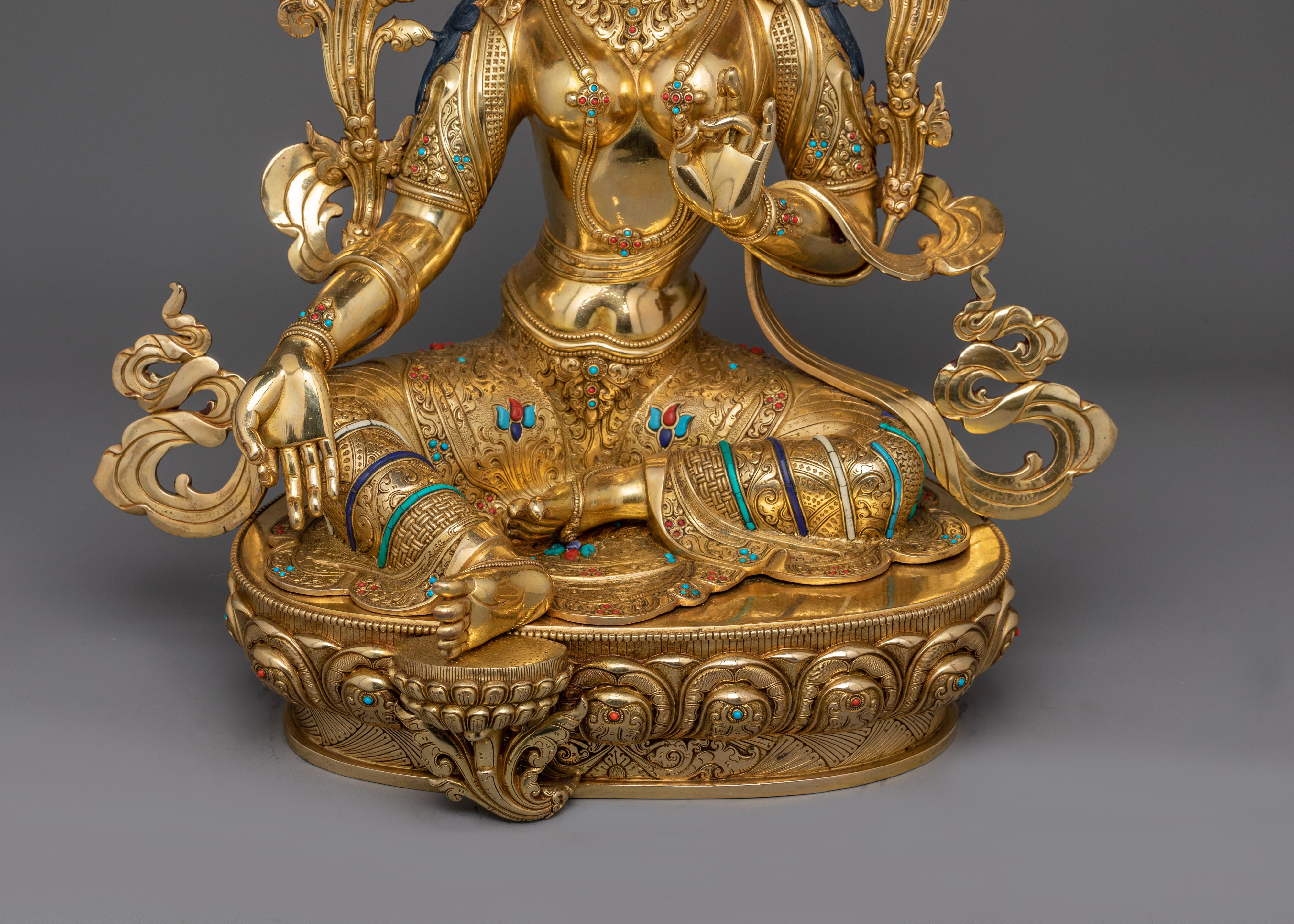 Female Bodhisattva Green Tara Statue | The Embodiment of Compassion