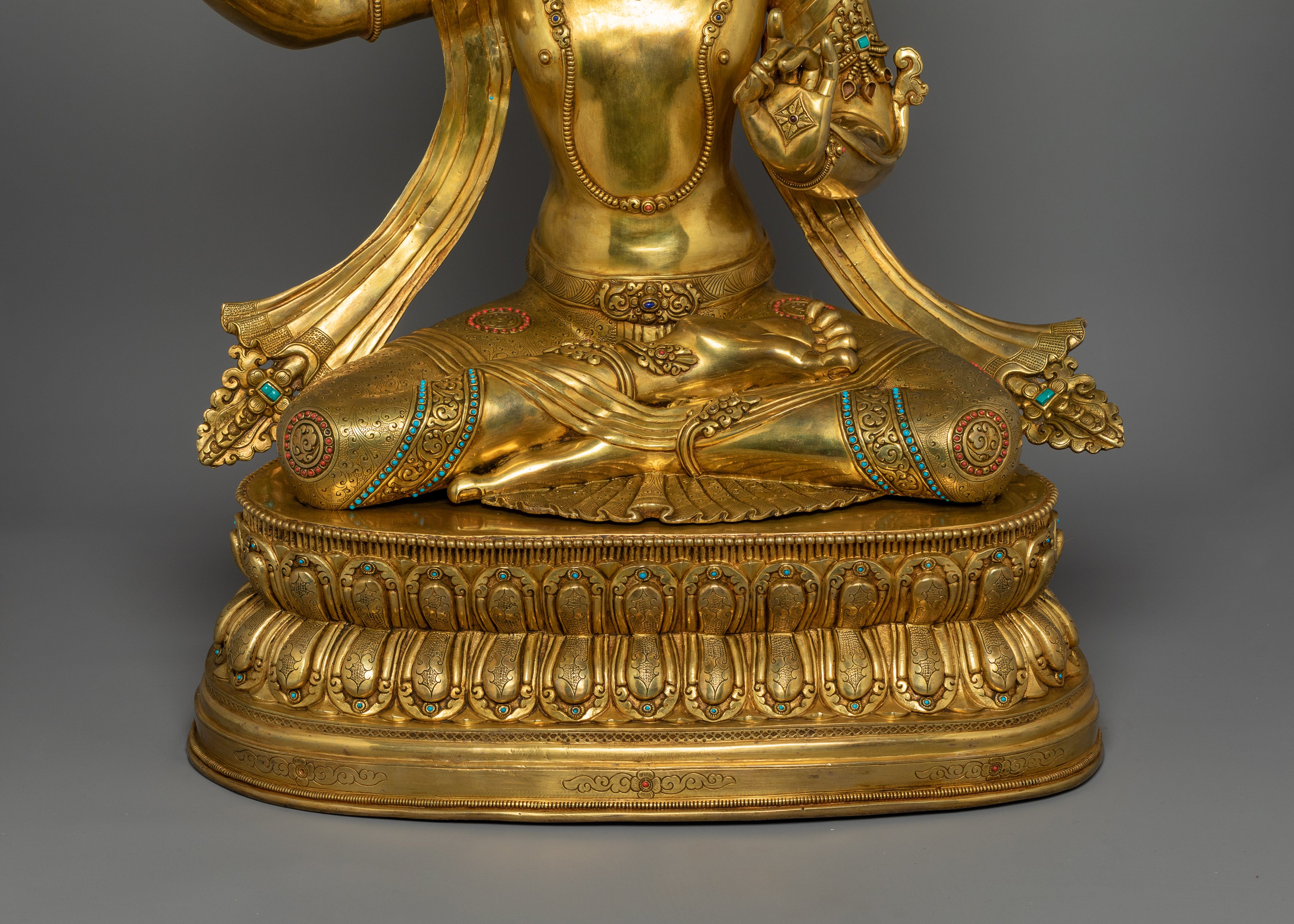 Manjushri Statue With Flaming Sword | Guardian of Dharma