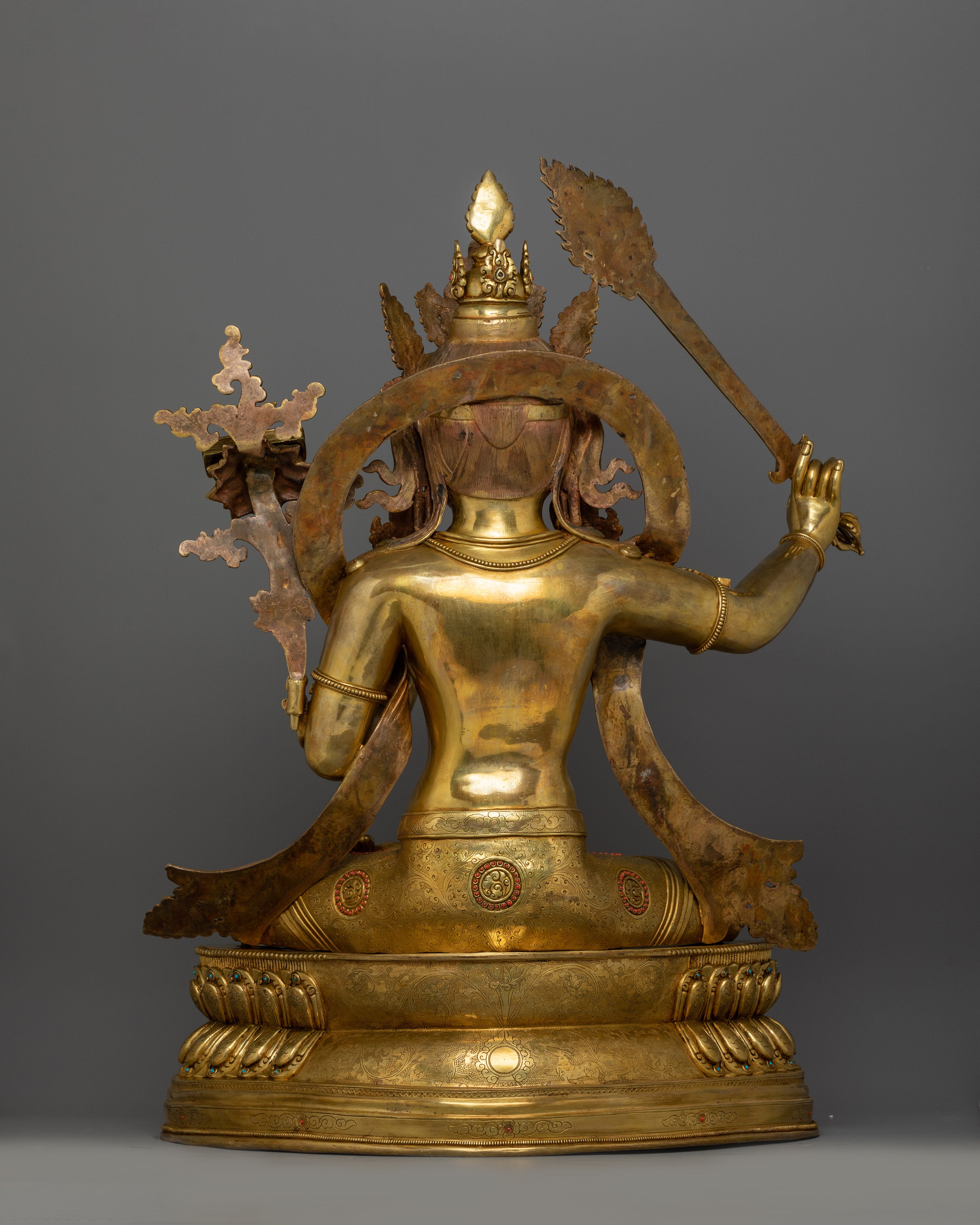 Manjushri Statue With Flaming Sword | Guardian of Dharma