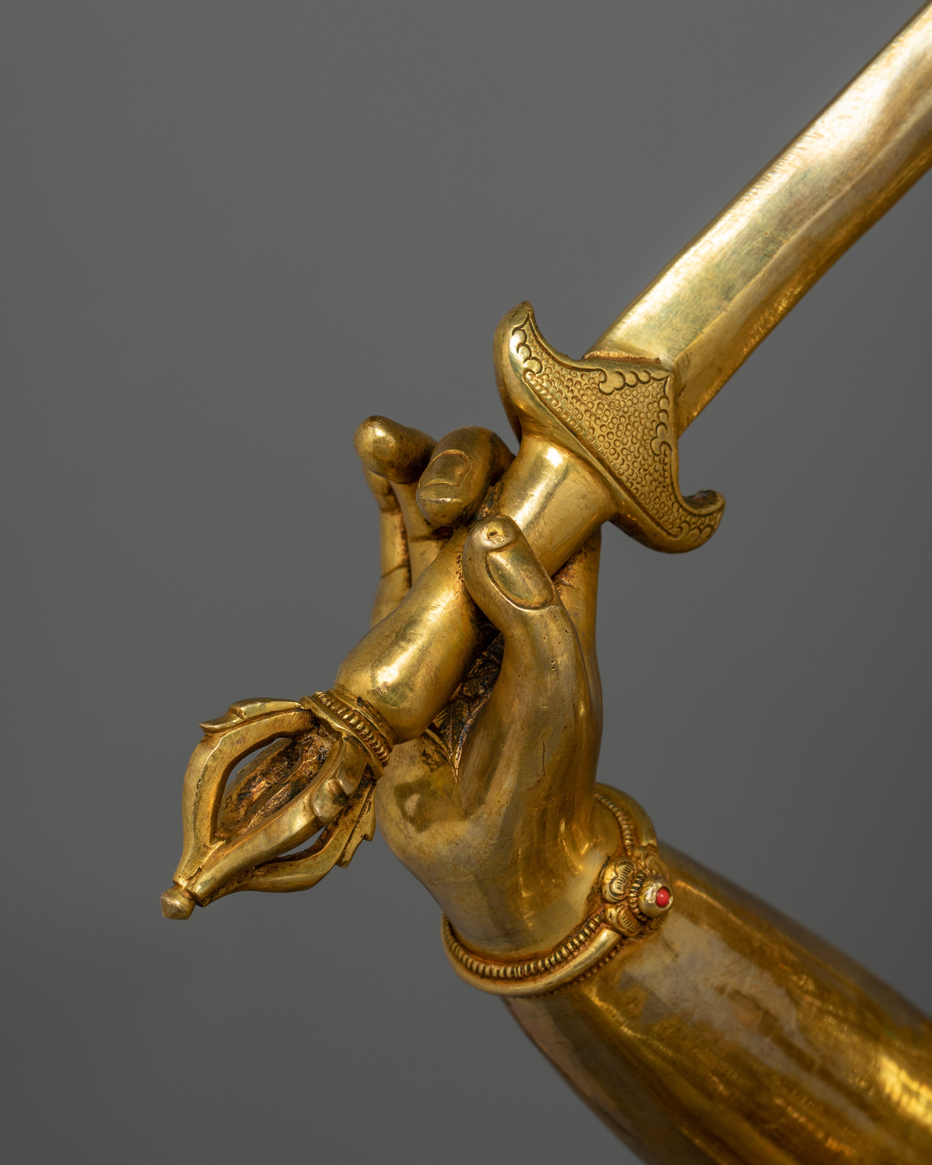 Manjushri Statue With Flaming Sword | Guardian of Dharma