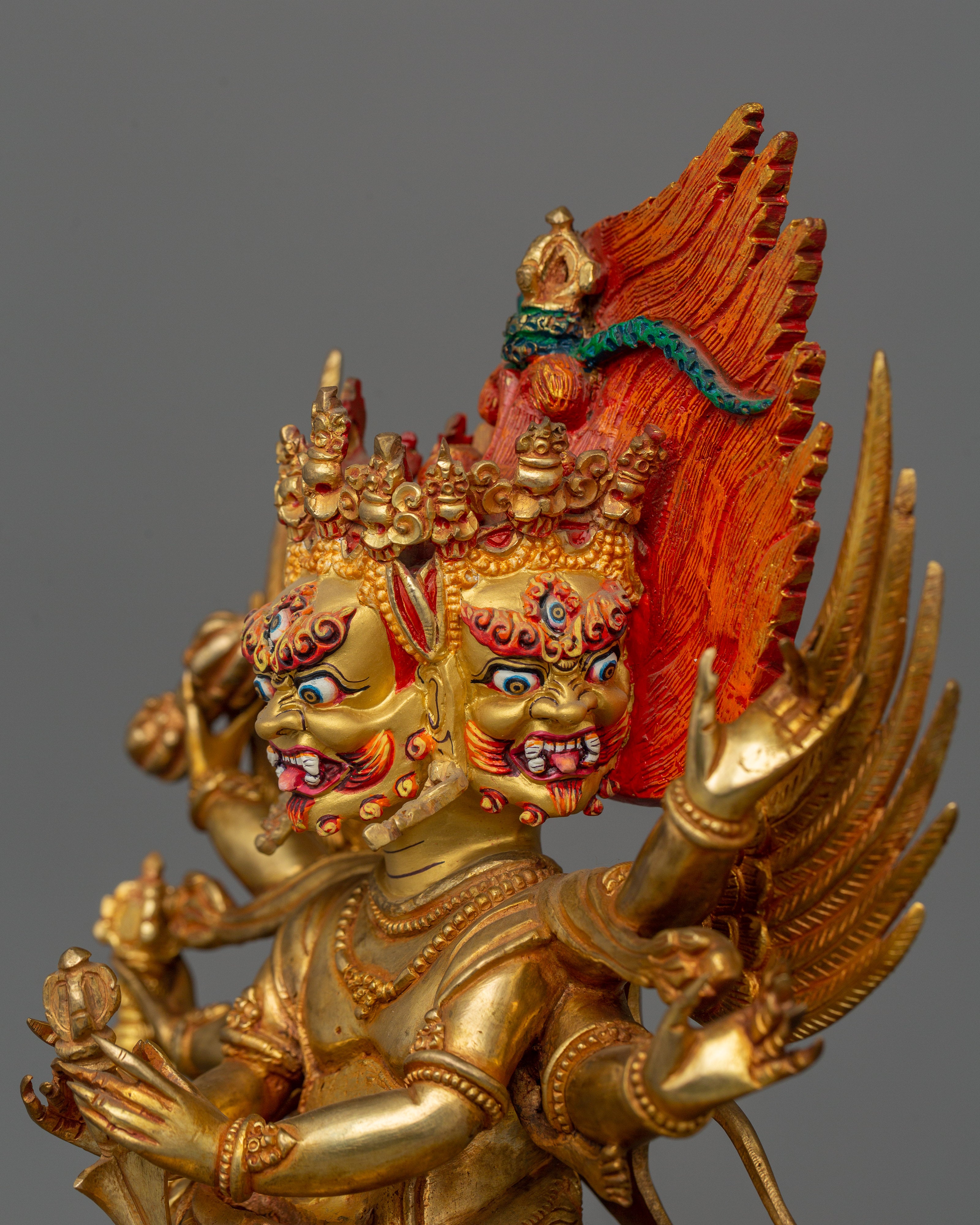 Wrathful Deity Vajrakilaya Statue | A Wrathful Form of the Buddha Vajrasattva
