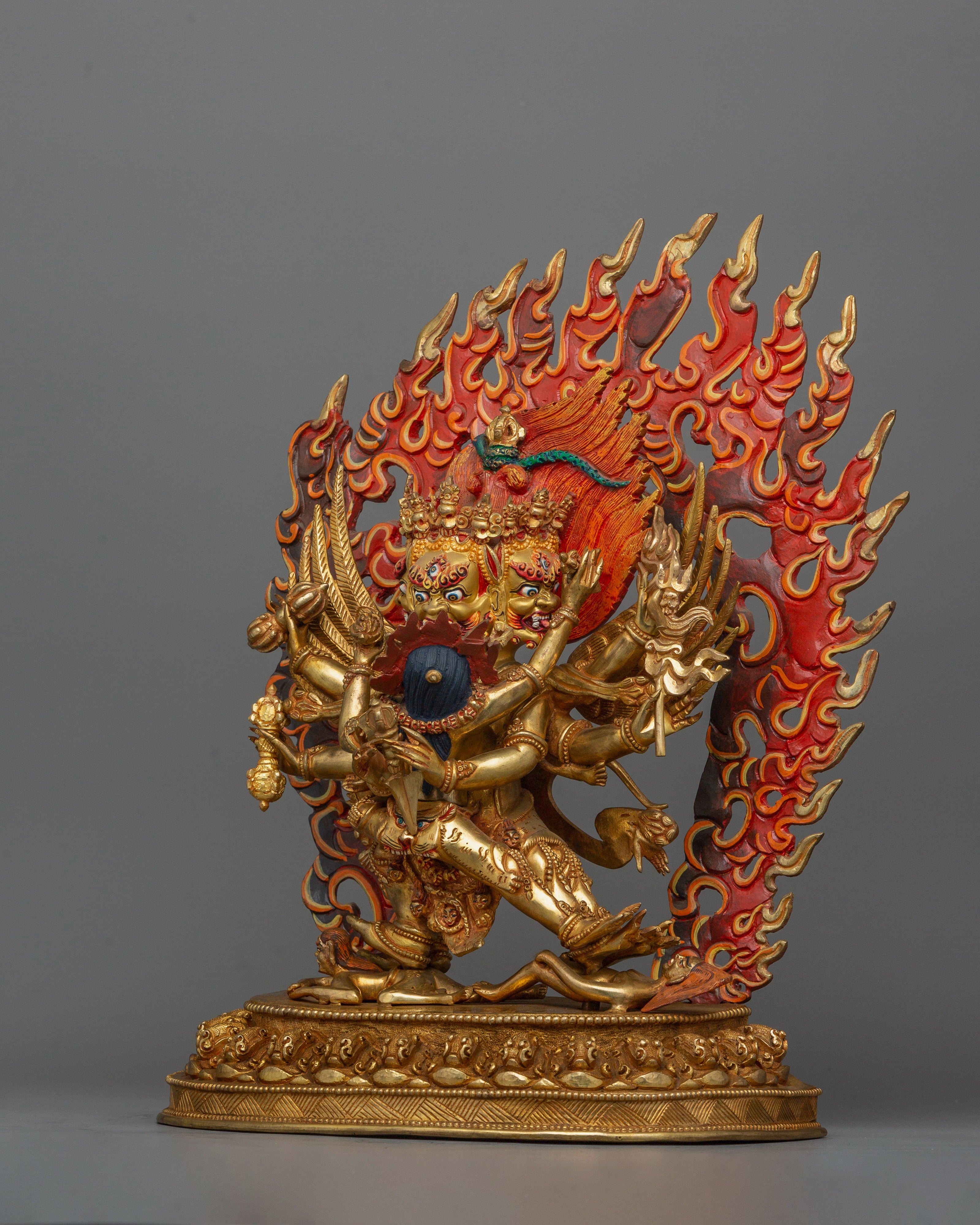Wrathful Deity Vajrakilaya Statue | A Wrathful Form of the Buddha Vajrasattva