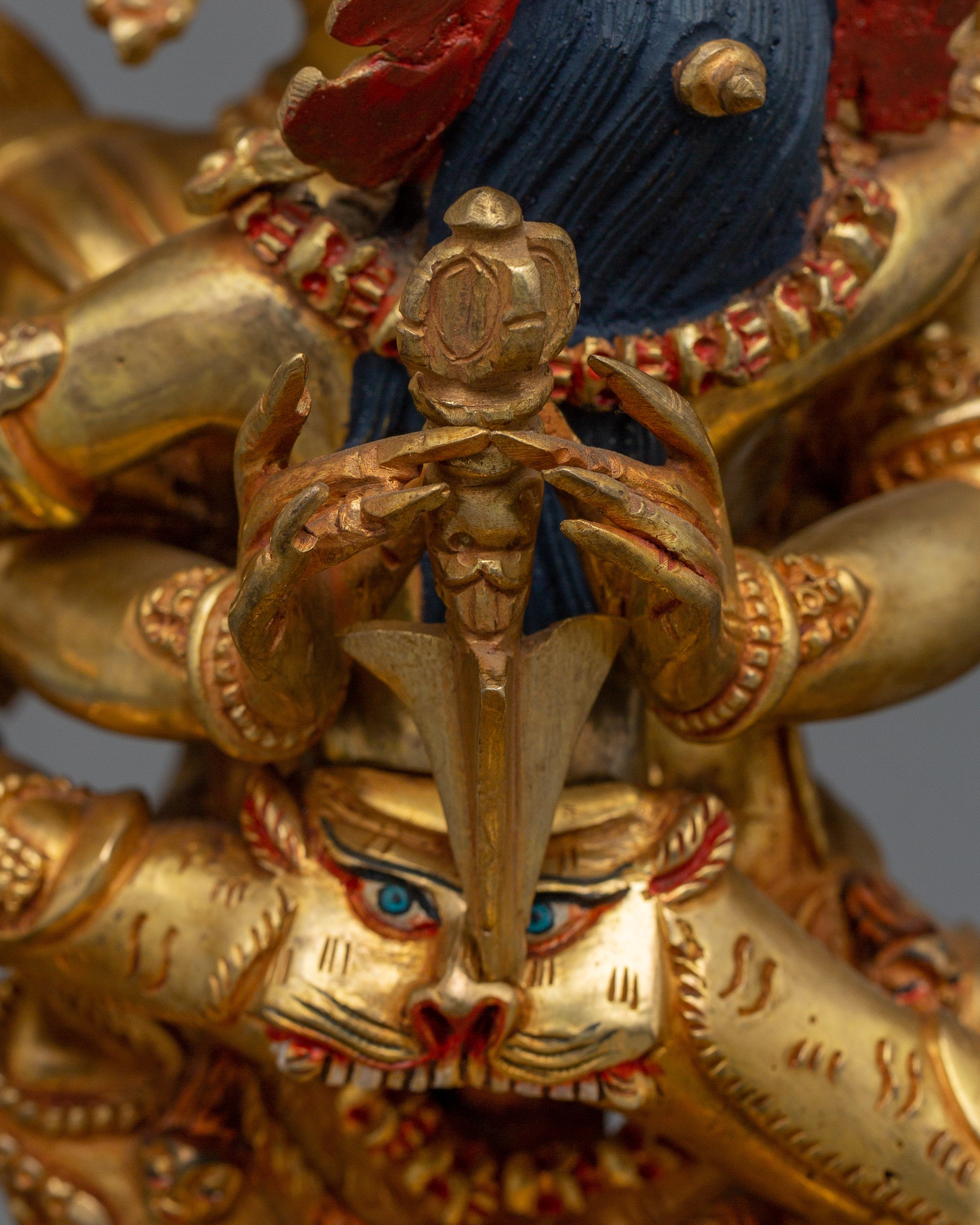 Wrathful Deity Vajrakilaya Statue | A Wrathful Form of the Buddha Vajrasattva