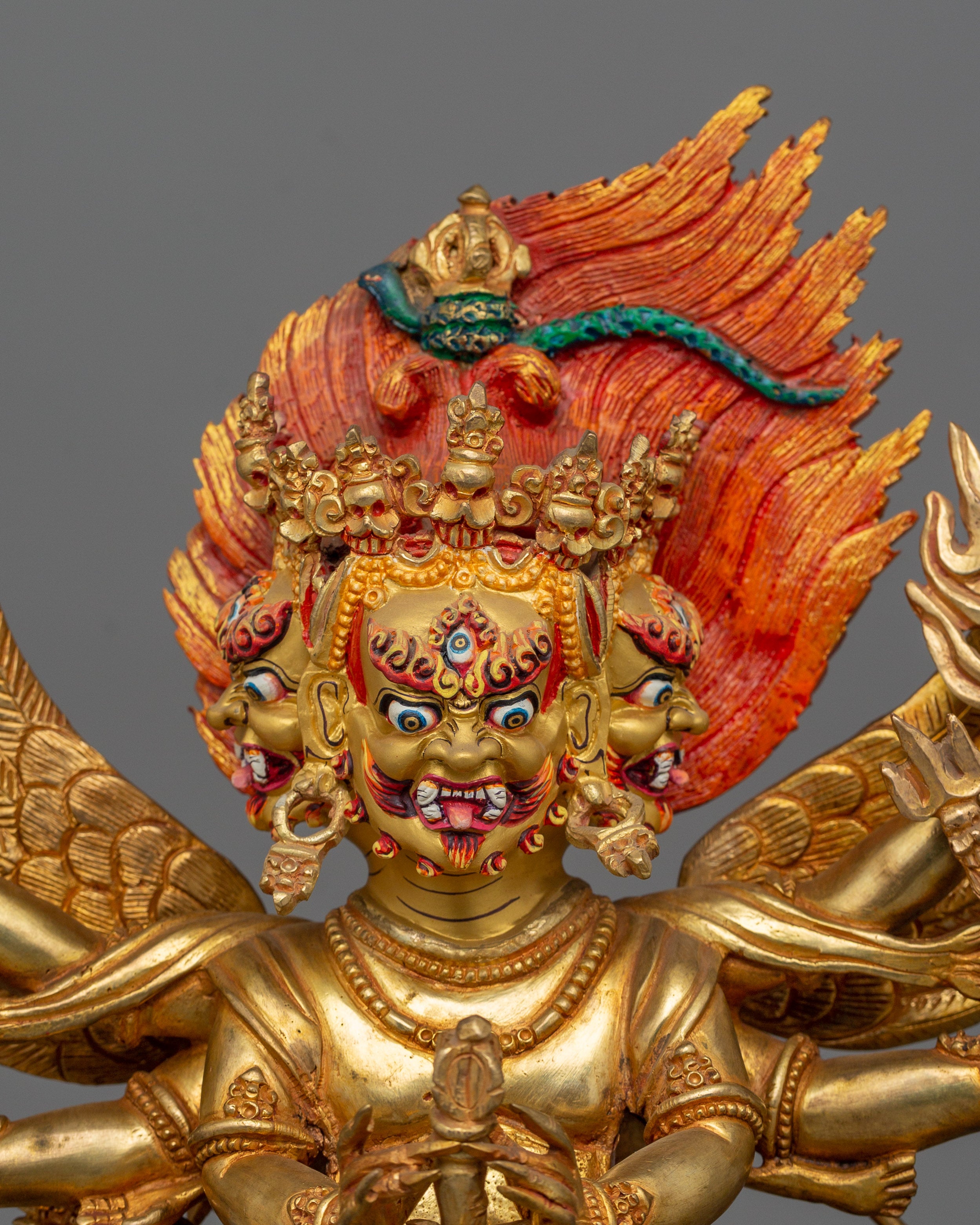 Wrathful Deity Vajrakilaya Statue | A Wrathful Form of the Buddha Vajrasattva