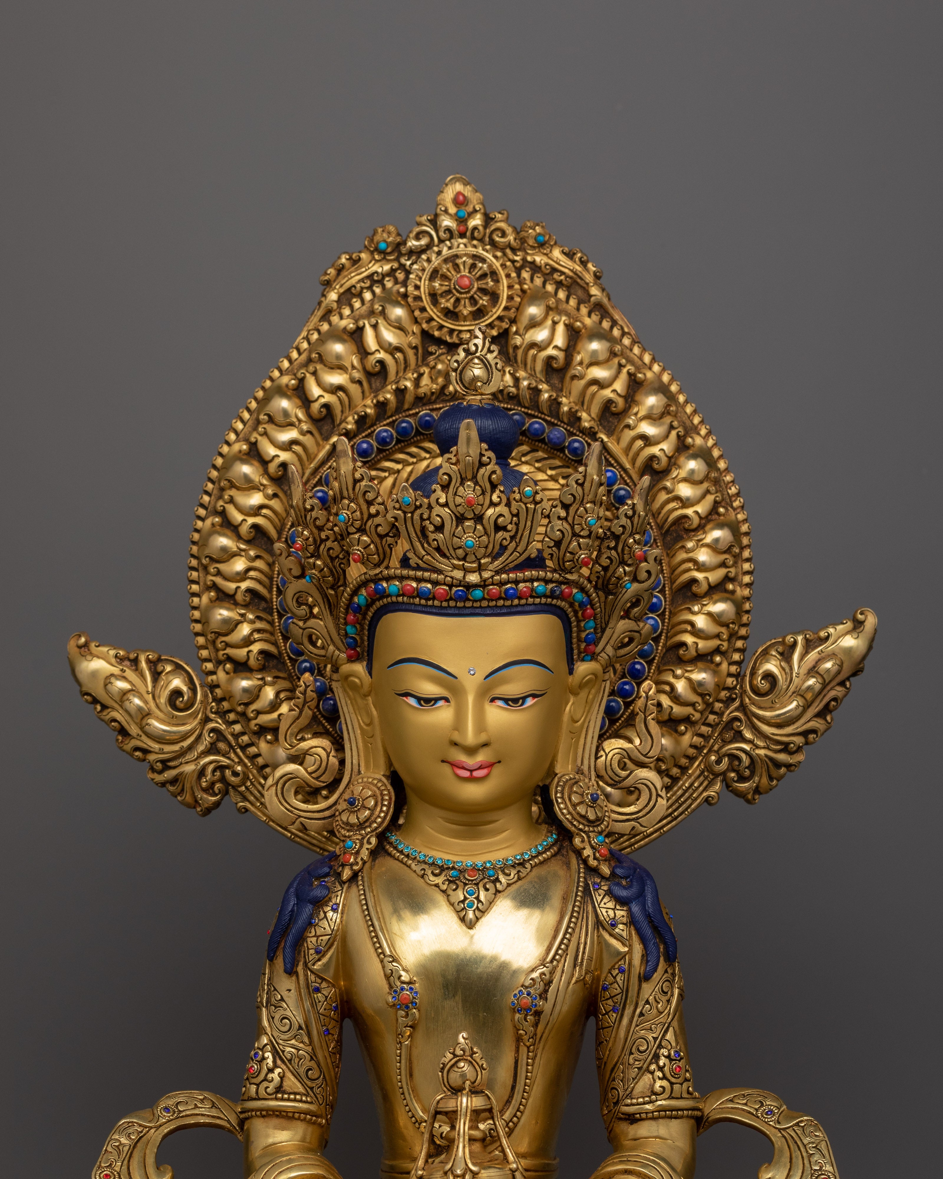 Amitayus Buddha of Longevity Sacred Himalayan Sculpture | Symbol of Infinite Life