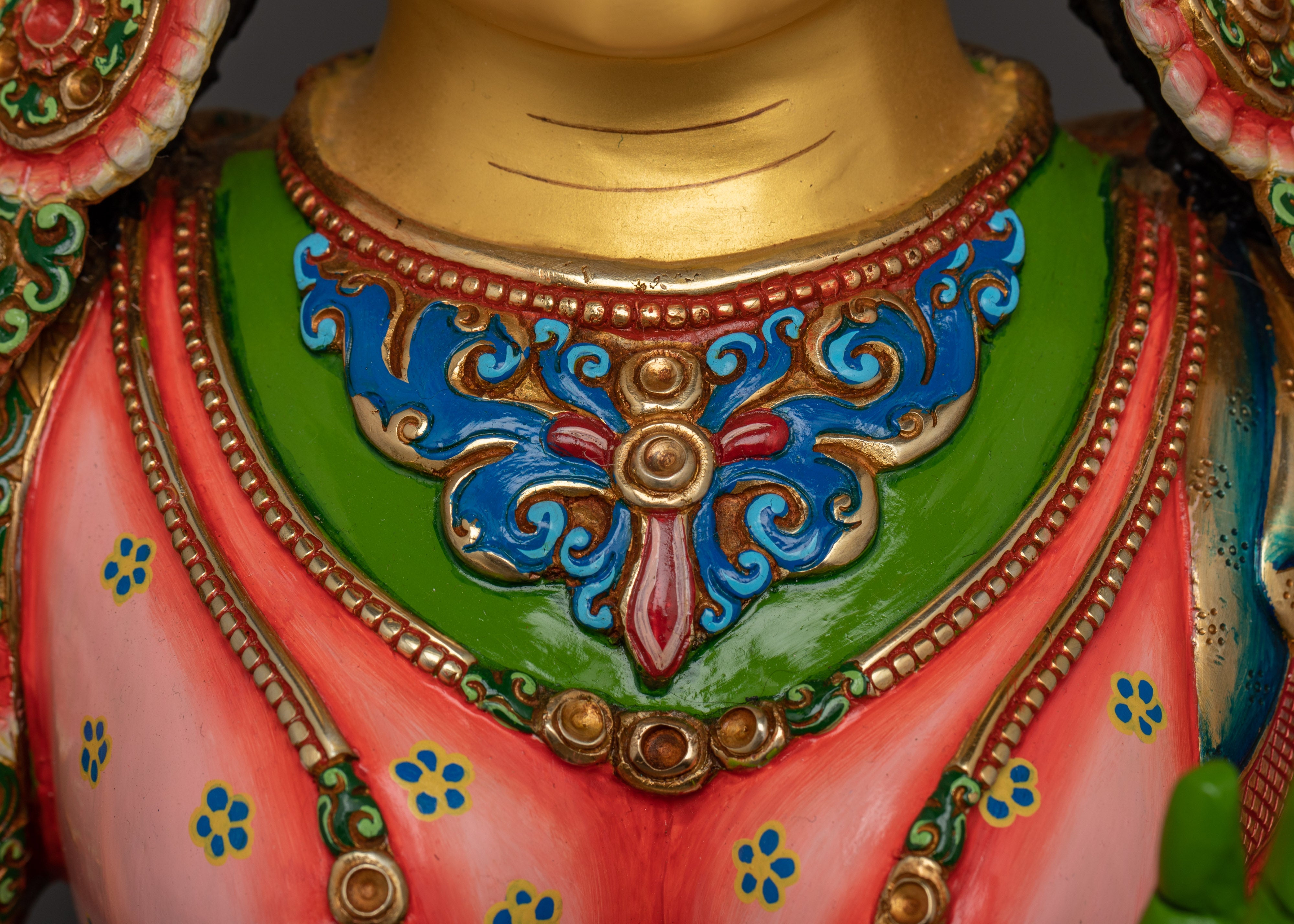 Tibetan Deity Syamatara Figurine | The Compassionate Protector