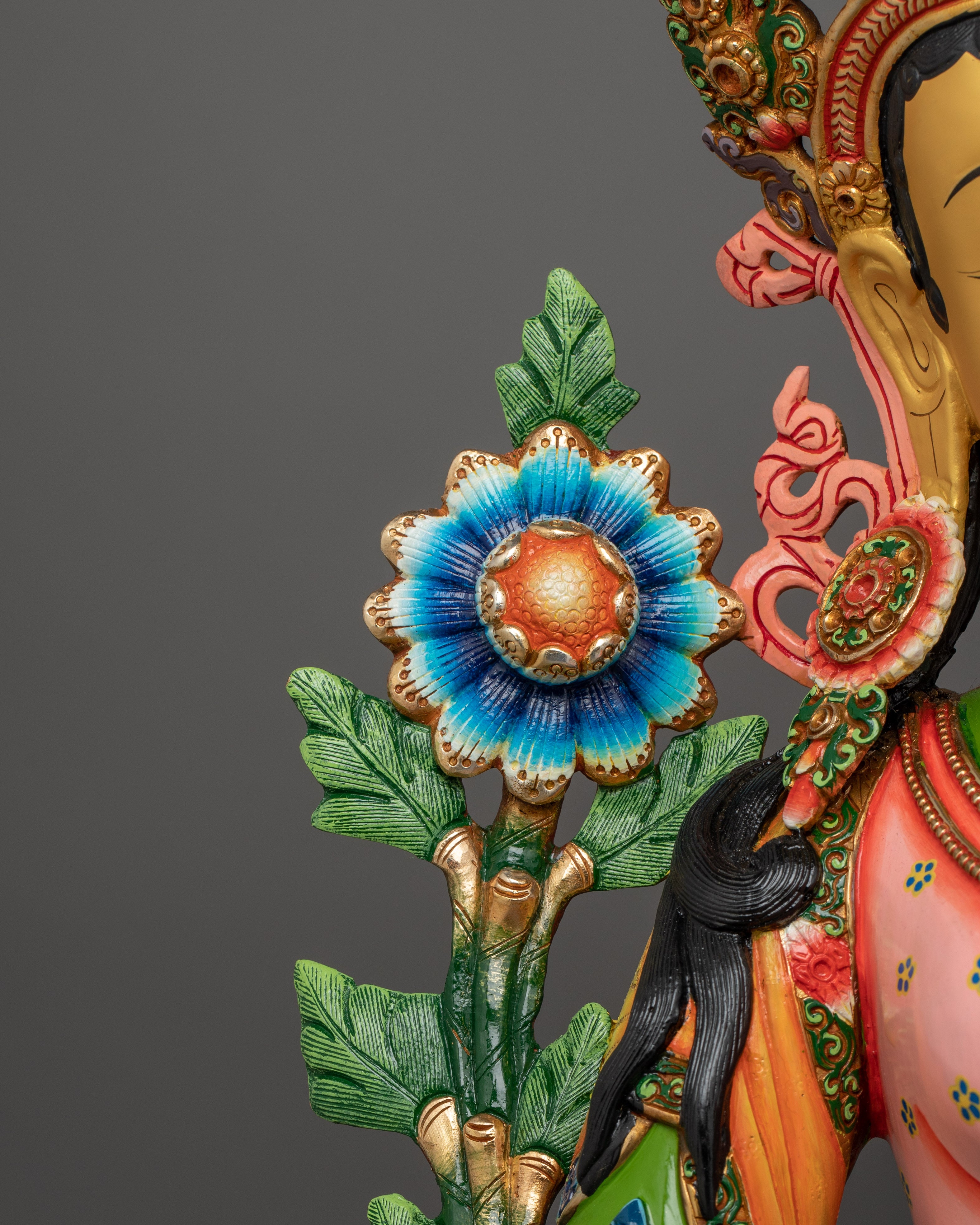 Tibetan Deity Syamatara Figurine | The Compassionate Protector