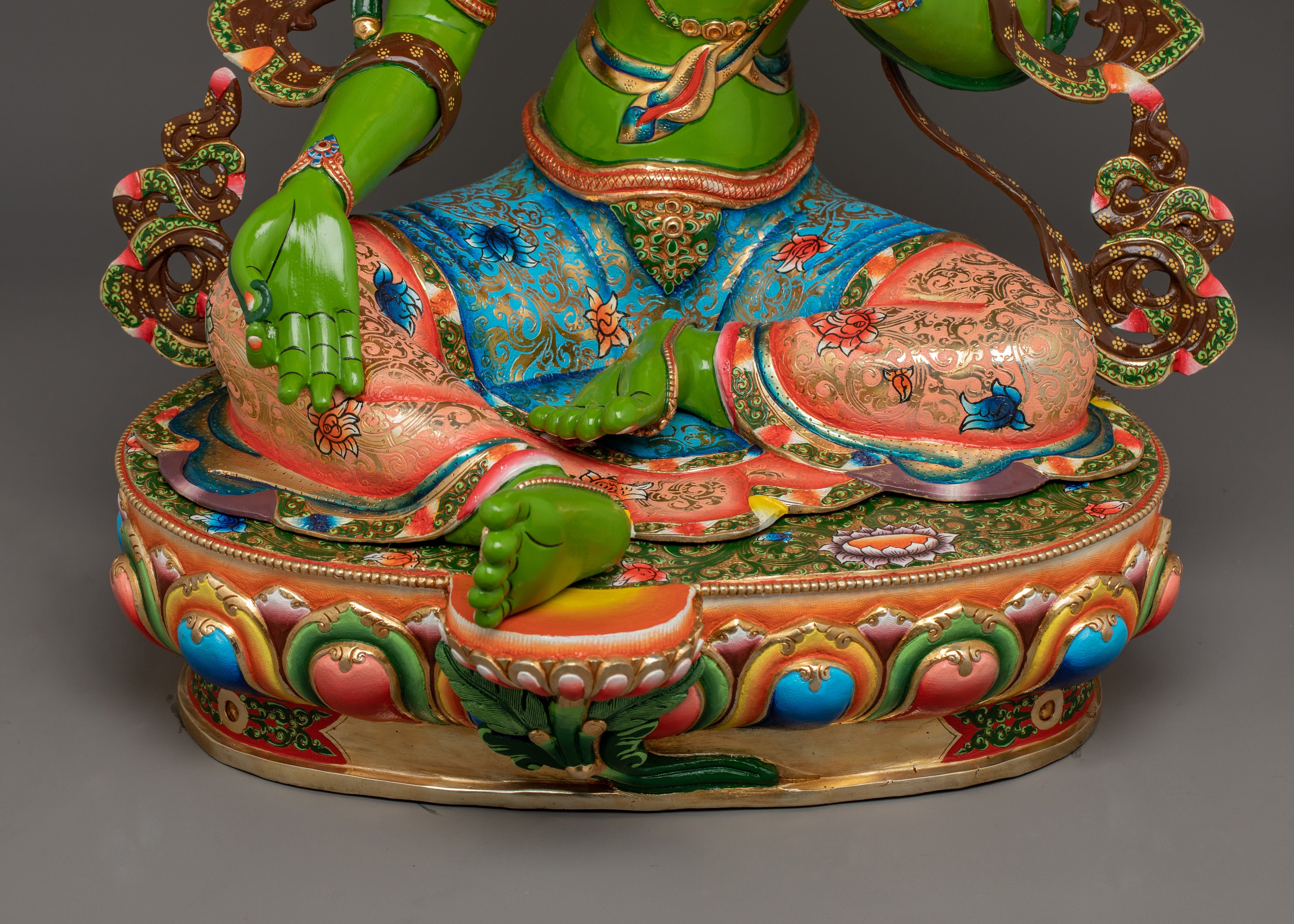 Tibetan Deity Syamatara Figurine | The Compassionate Protector