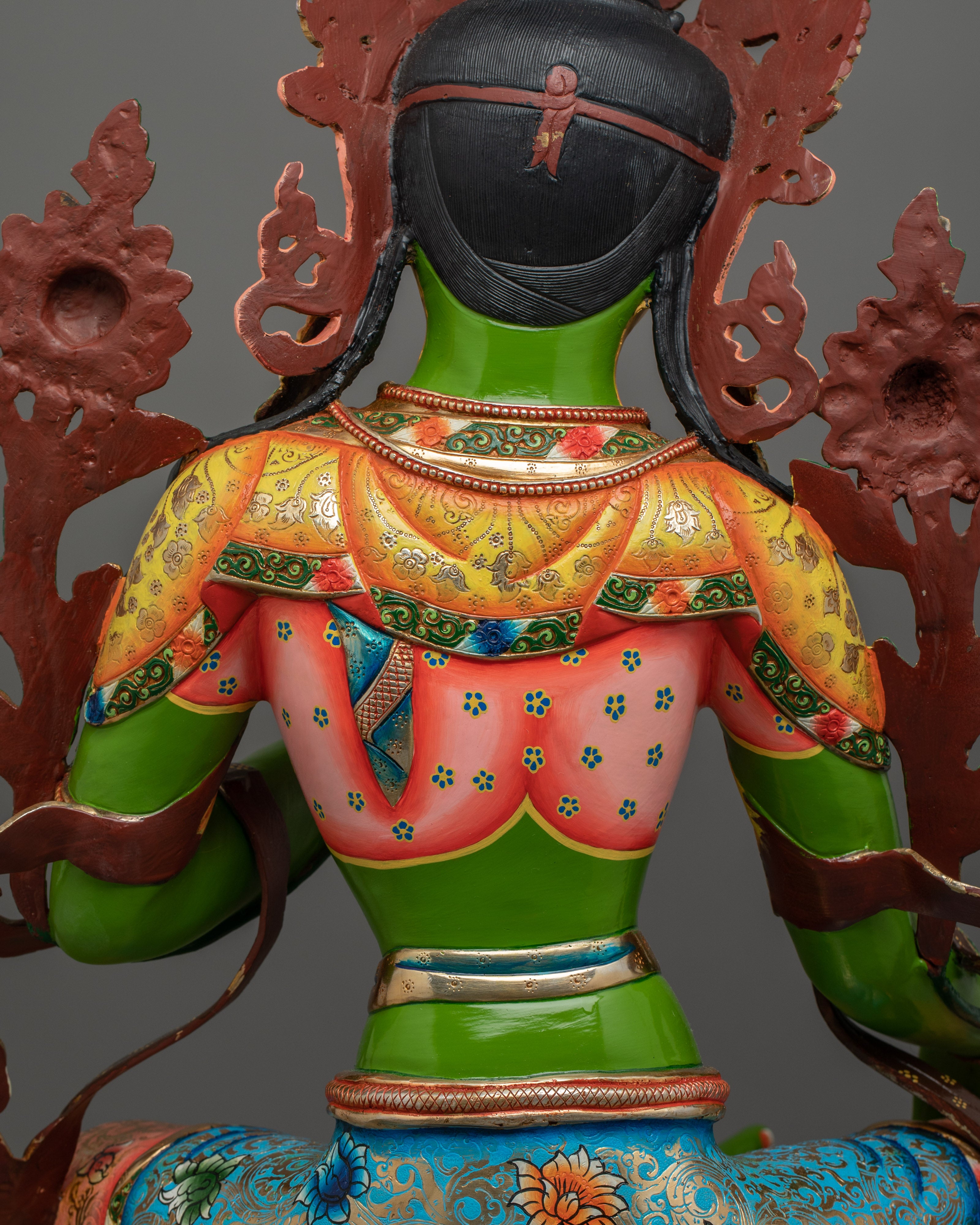 Tibetan Deity Syamatara Figurine | The Compassionate Protector
