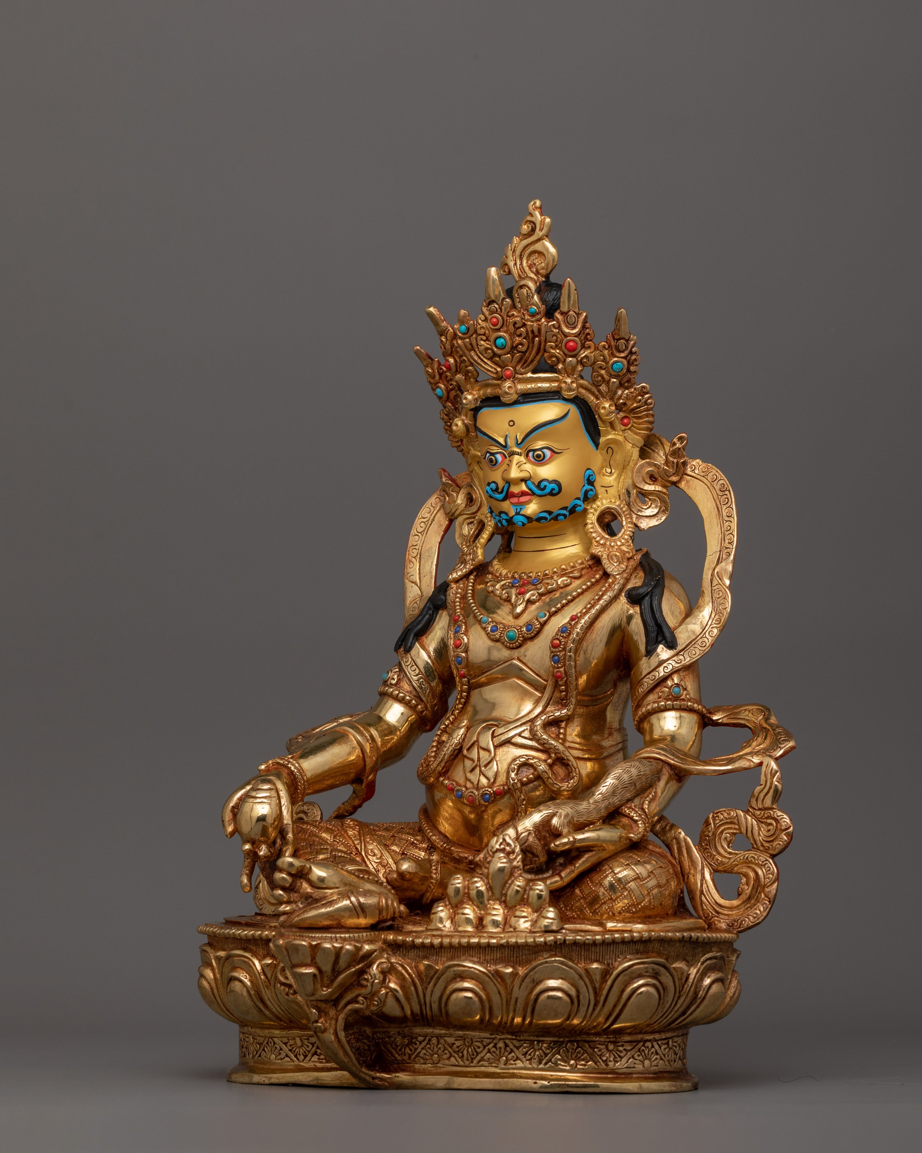 Himalayan Dzambhala Statue for Shrine | Icon for Spiritual Abundance