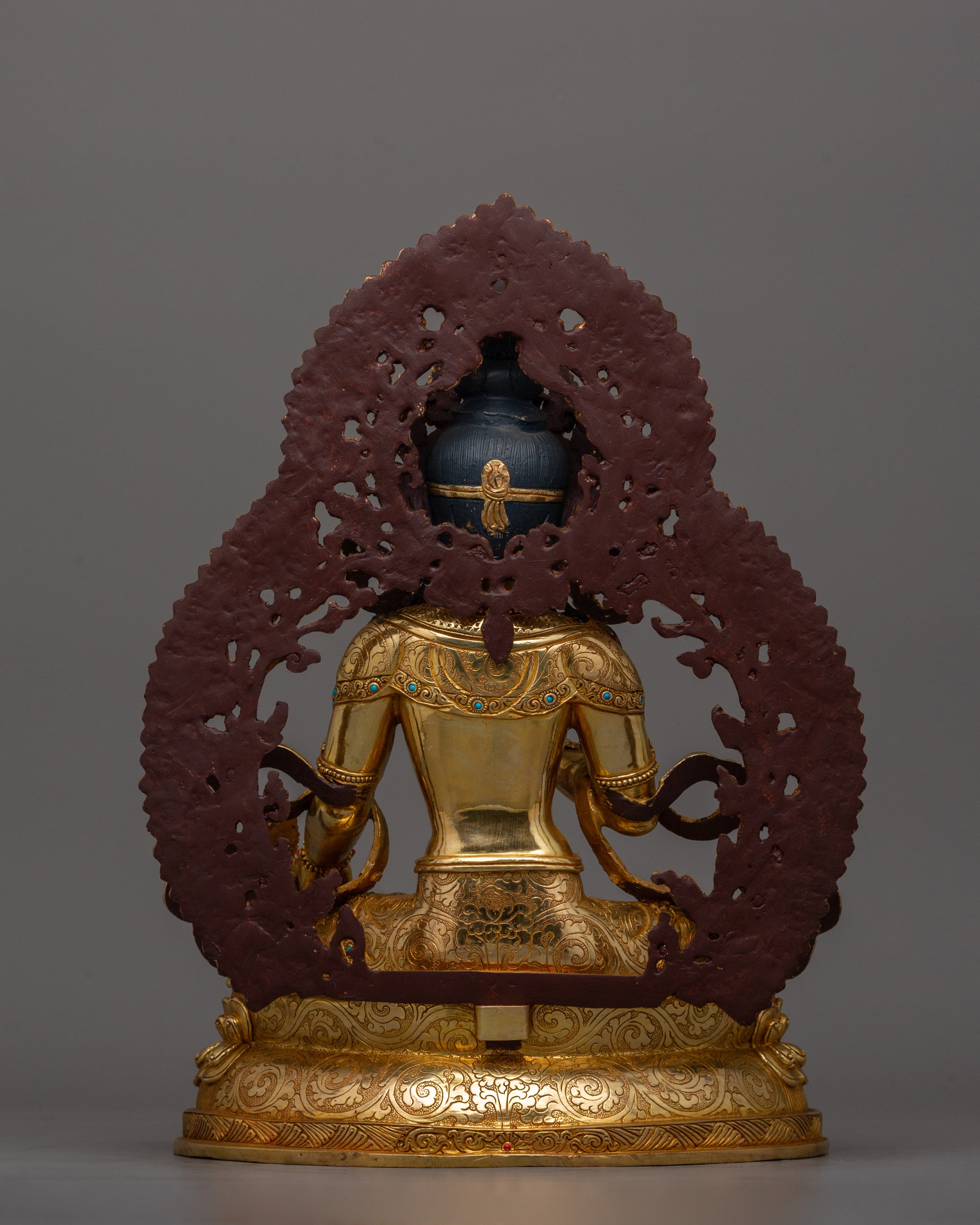 Earth Store Bodhisattva Kshitigarbha Buddhist Copper Sculpture | Tibetan Artwork