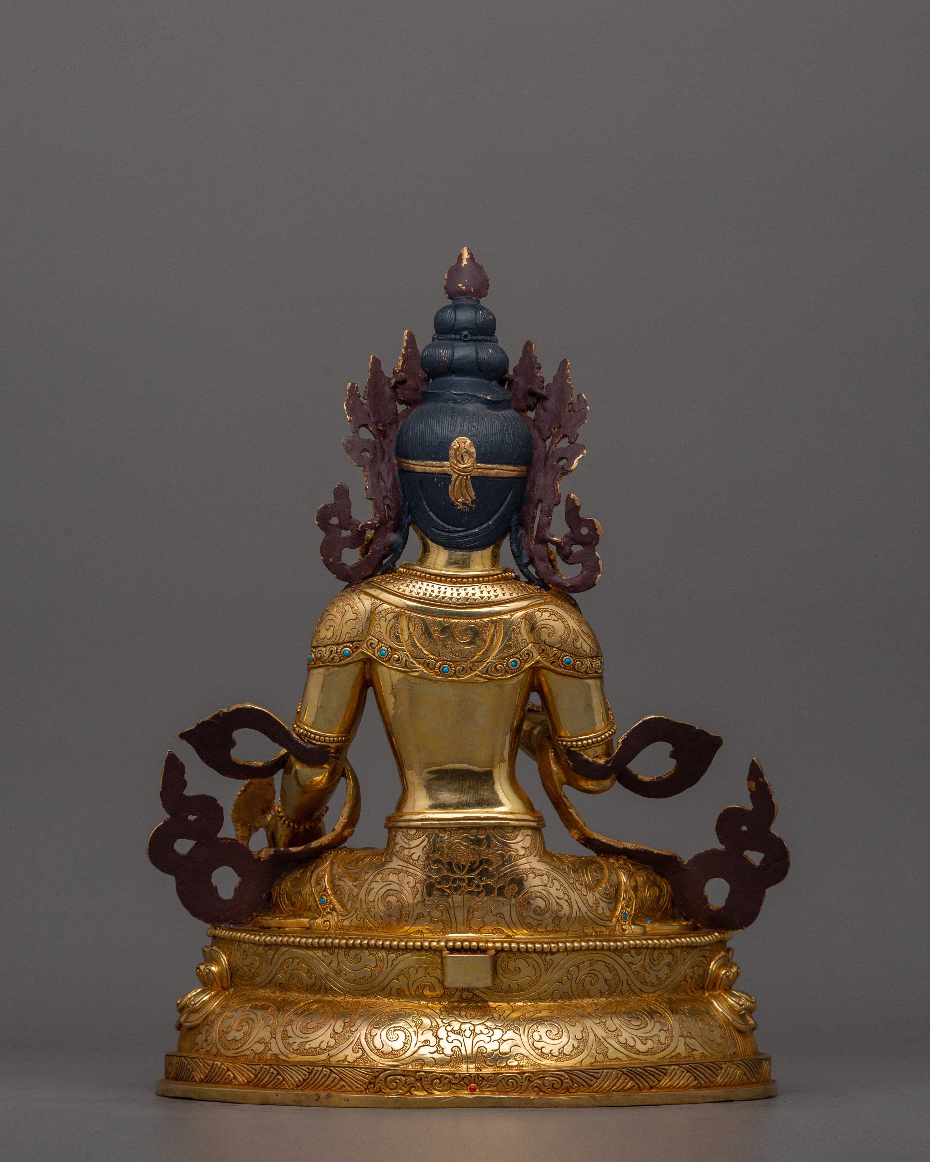 Earth Store Bodhisattva Kshitigarbha Buddhist Copper Sculpture | Tibetan Artwork