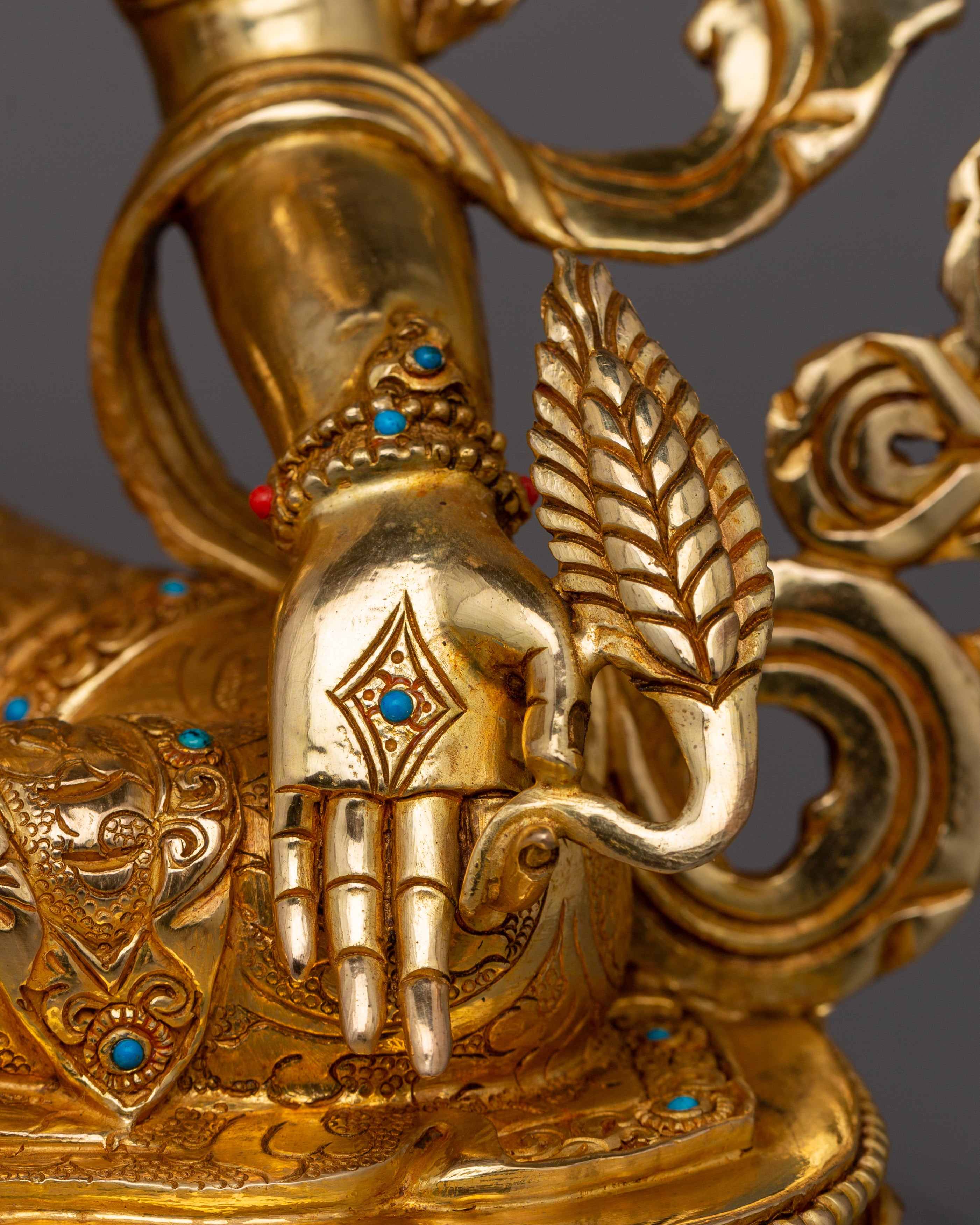 Earth Store Bodhisattva Kshitigarbha Buddhist Copper Sculpture | Tibetan Artwork