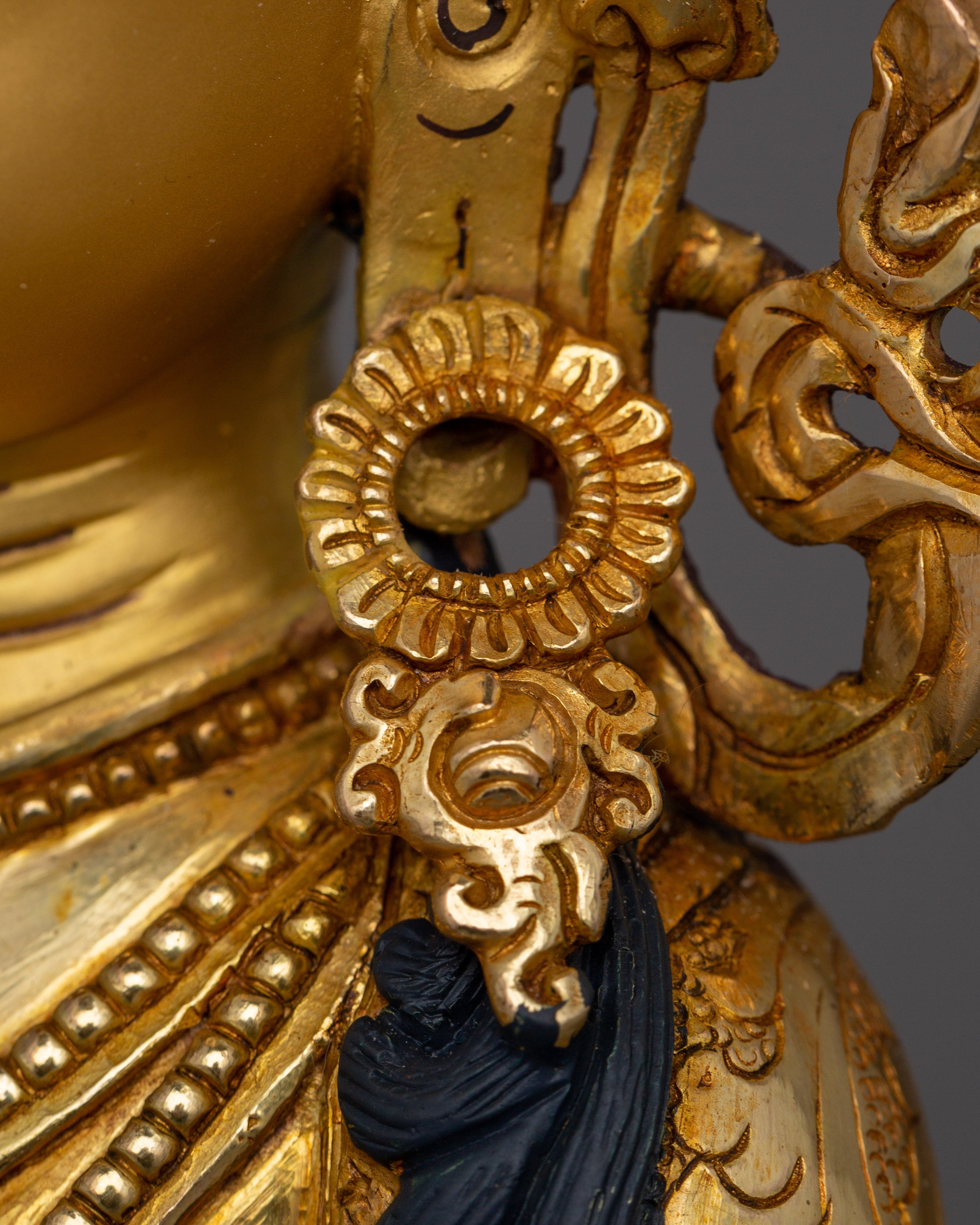 Earth Store Bodhisattva Kshitigarbha Buddhist Copper Sculpture | Tibetan Artwork