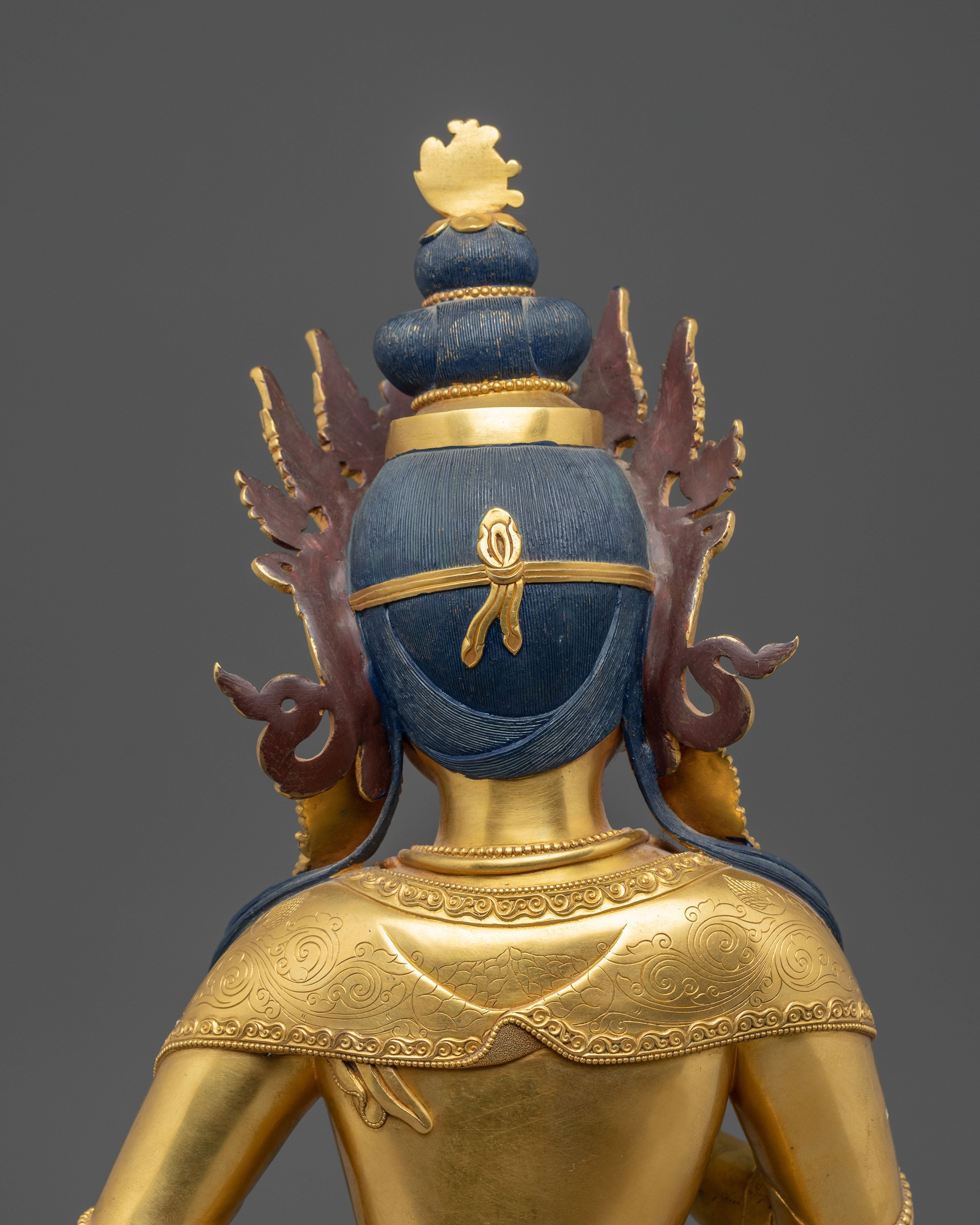Handmade Golden Statue Of Dorje Sempa | Purification Deity