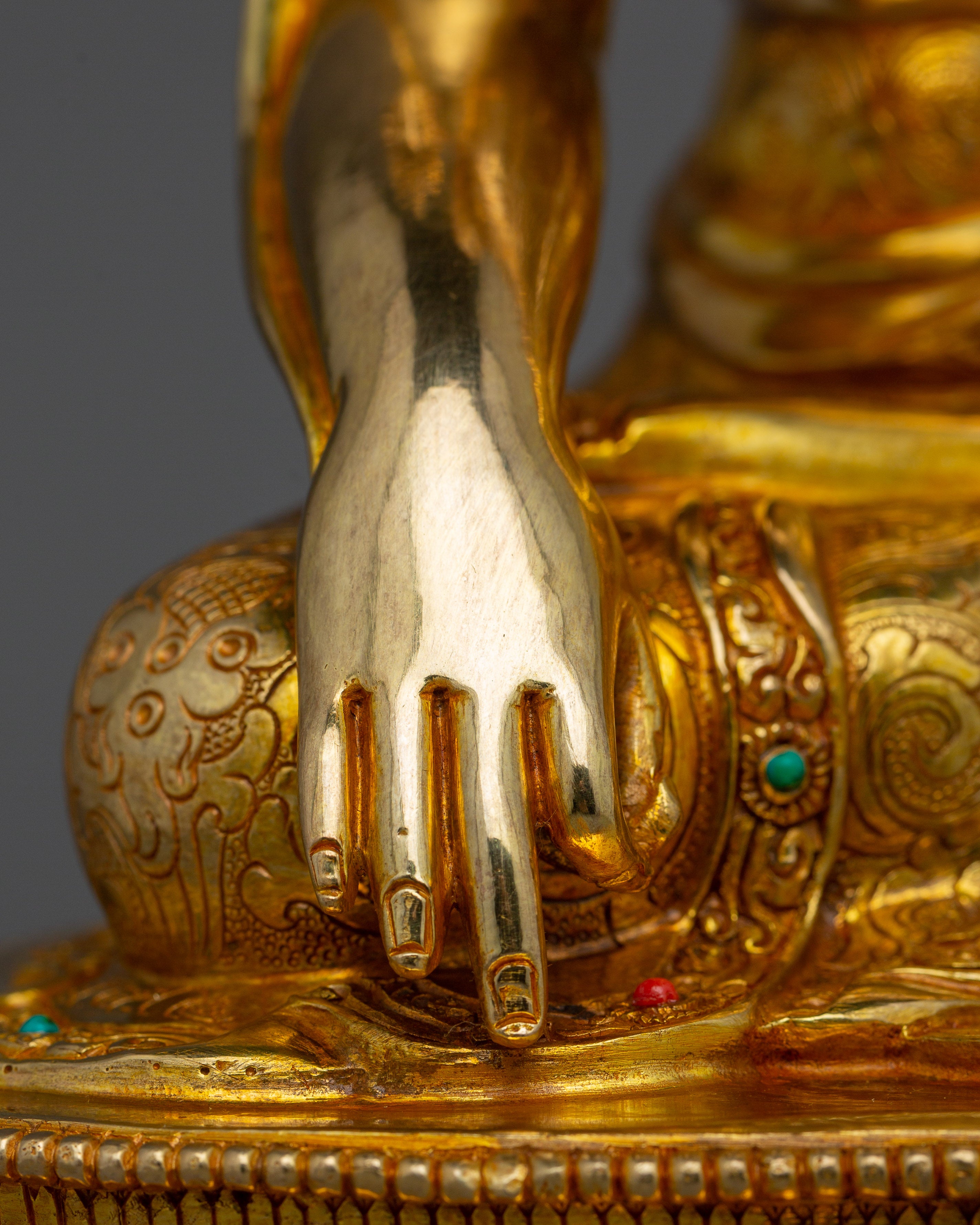 Longchenpa Buddhist Master Statue | 24k Gold Gilded Fine Artwork