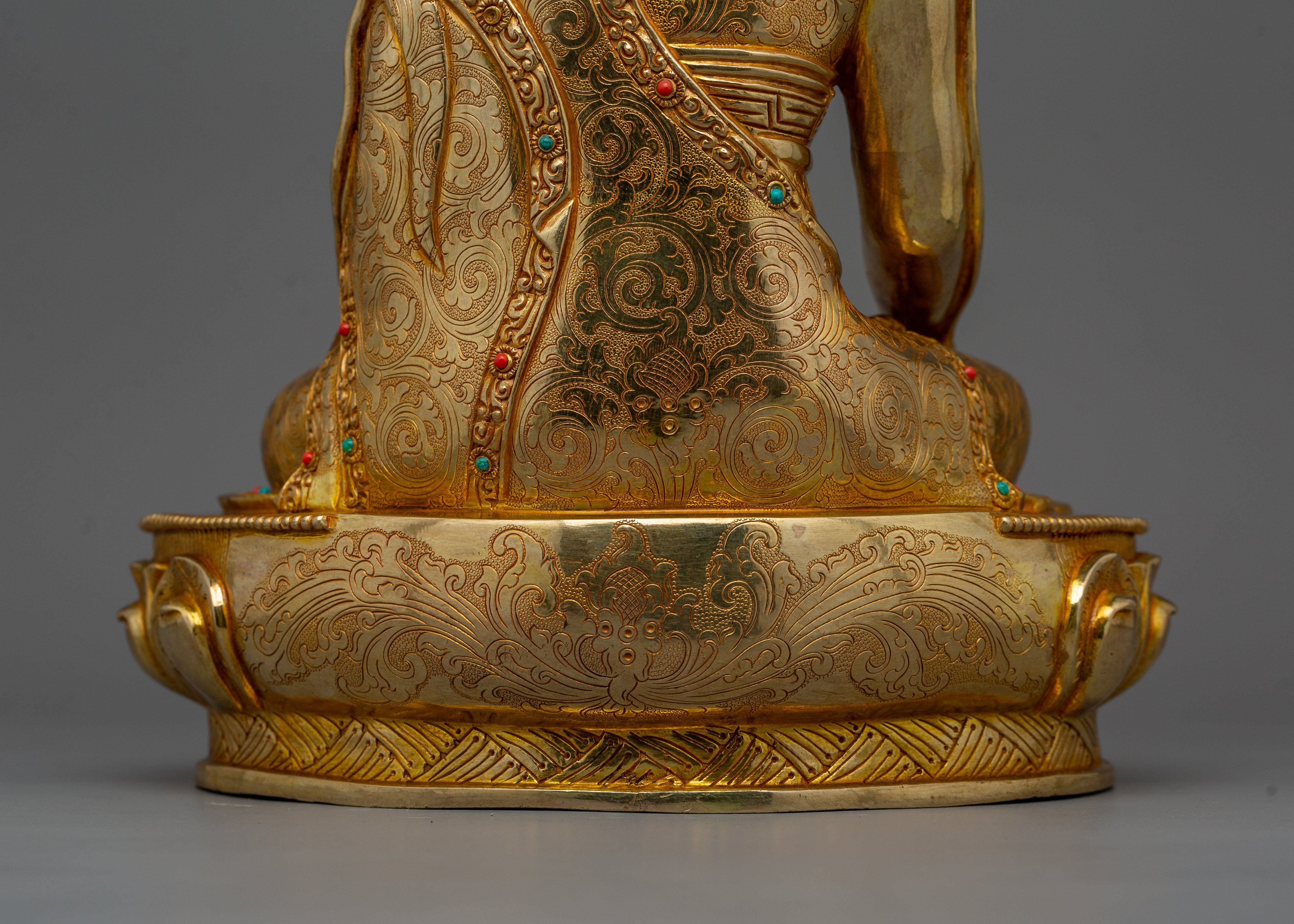 Longchenpa Buddhist Master Statue | 24k Gold Gilded Fine Artwork