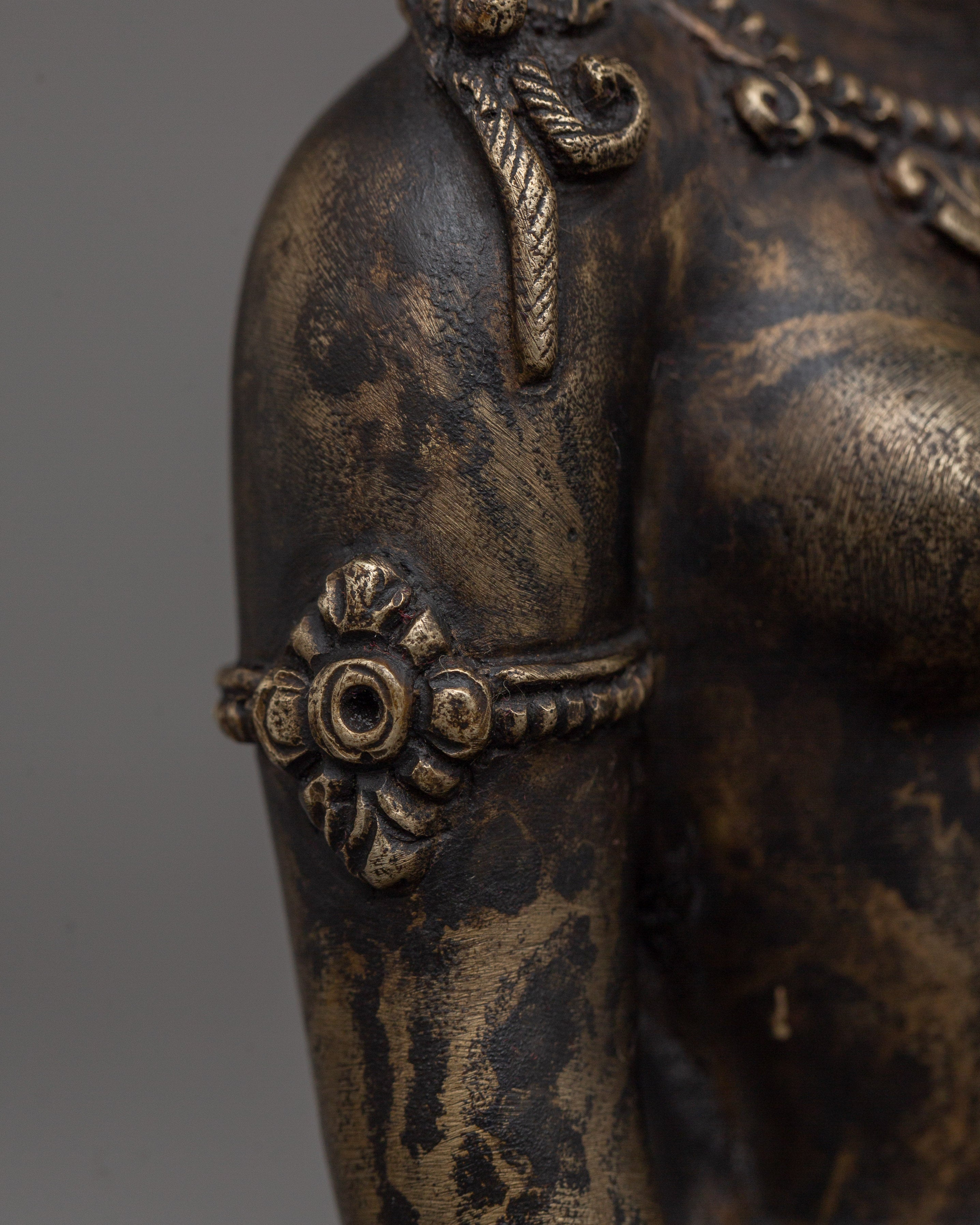 Feminine Energy Green Tara Statue | Tibetan Spiritual Artwork