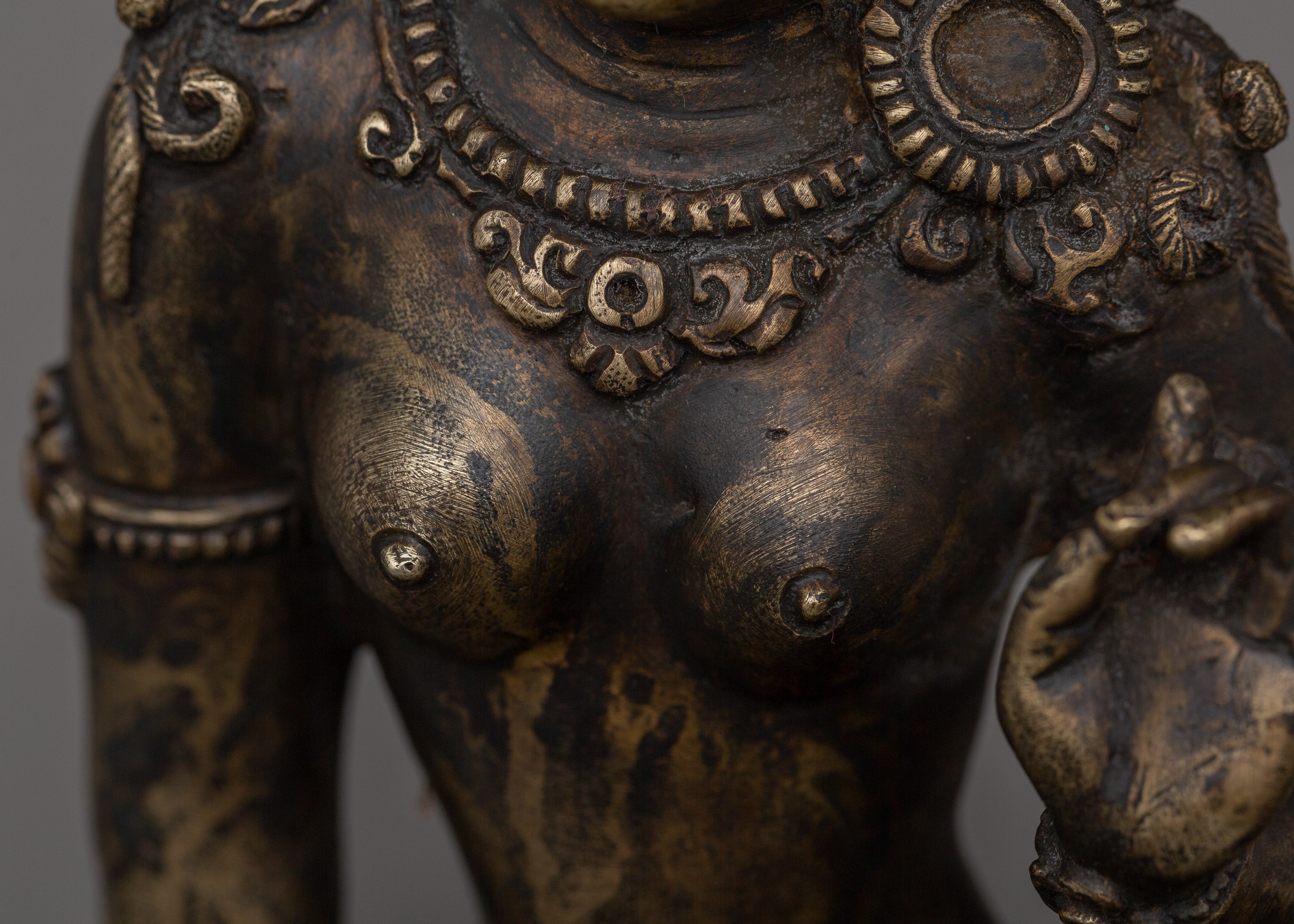 Feminine Energy Green Tara Statue | Tibetan Spiritual Artwork
