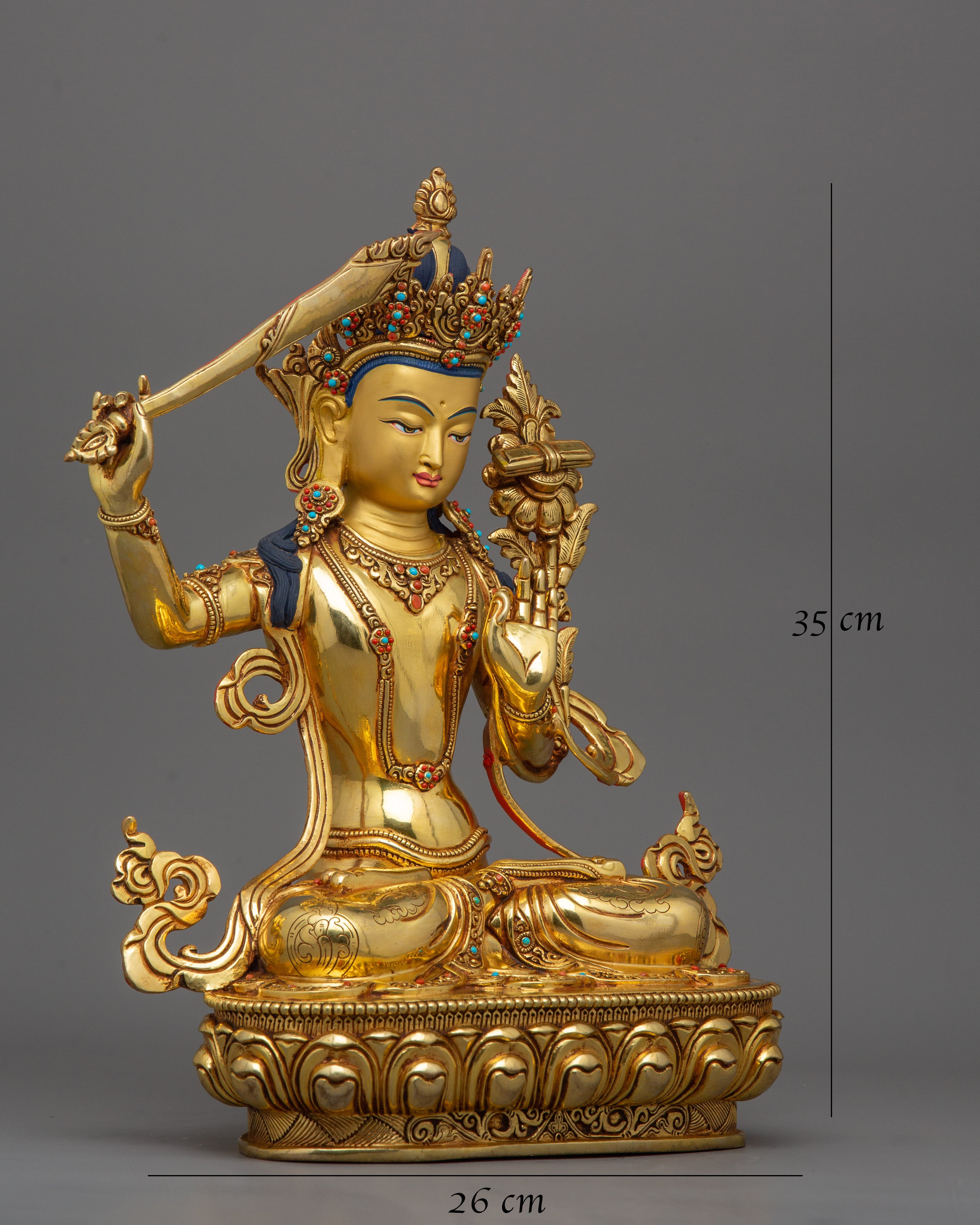 golden-manjushri-buddha-statue