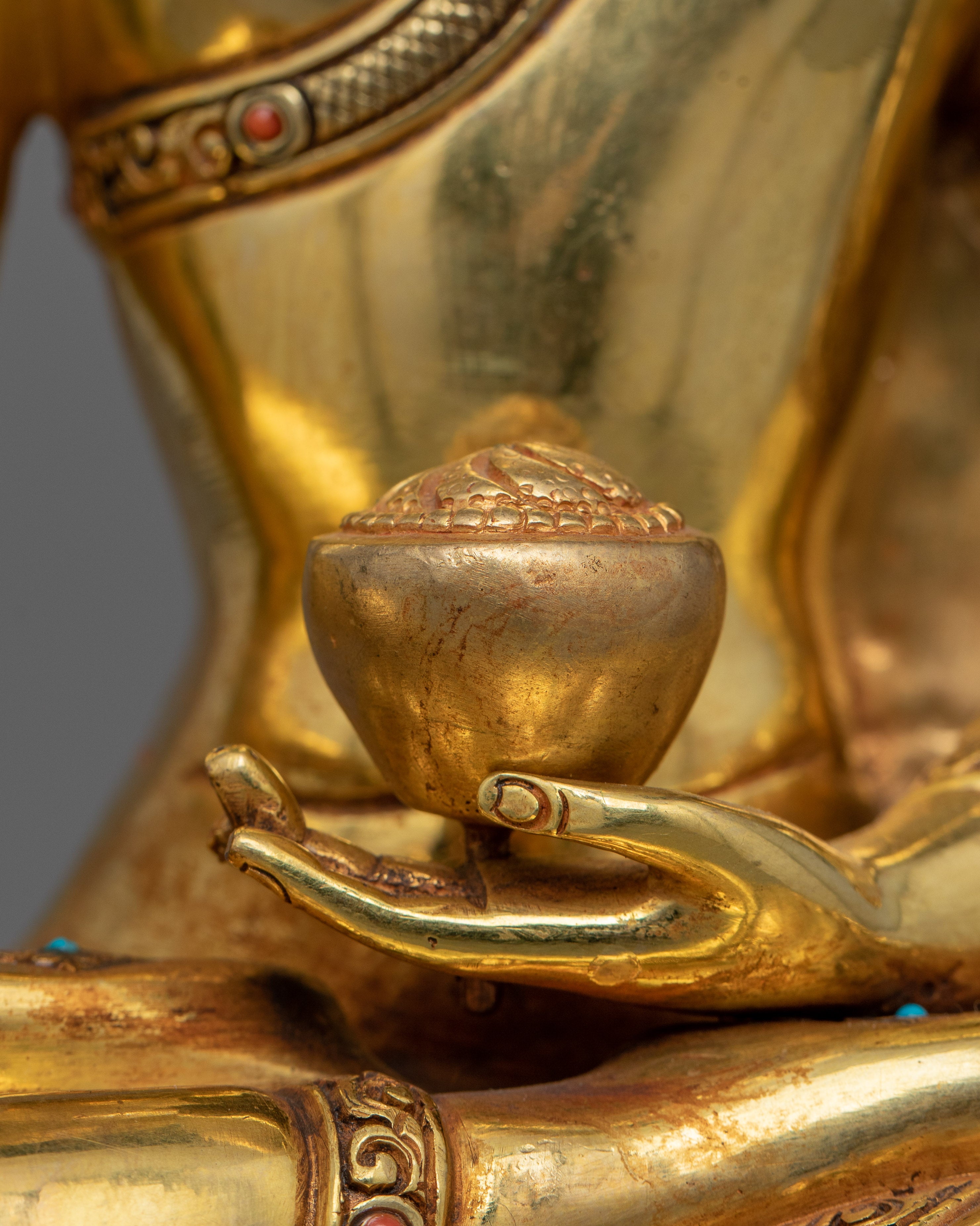 Historical Buddha Statue with Divine Sacred Halo | Representation of Enlightened Energy